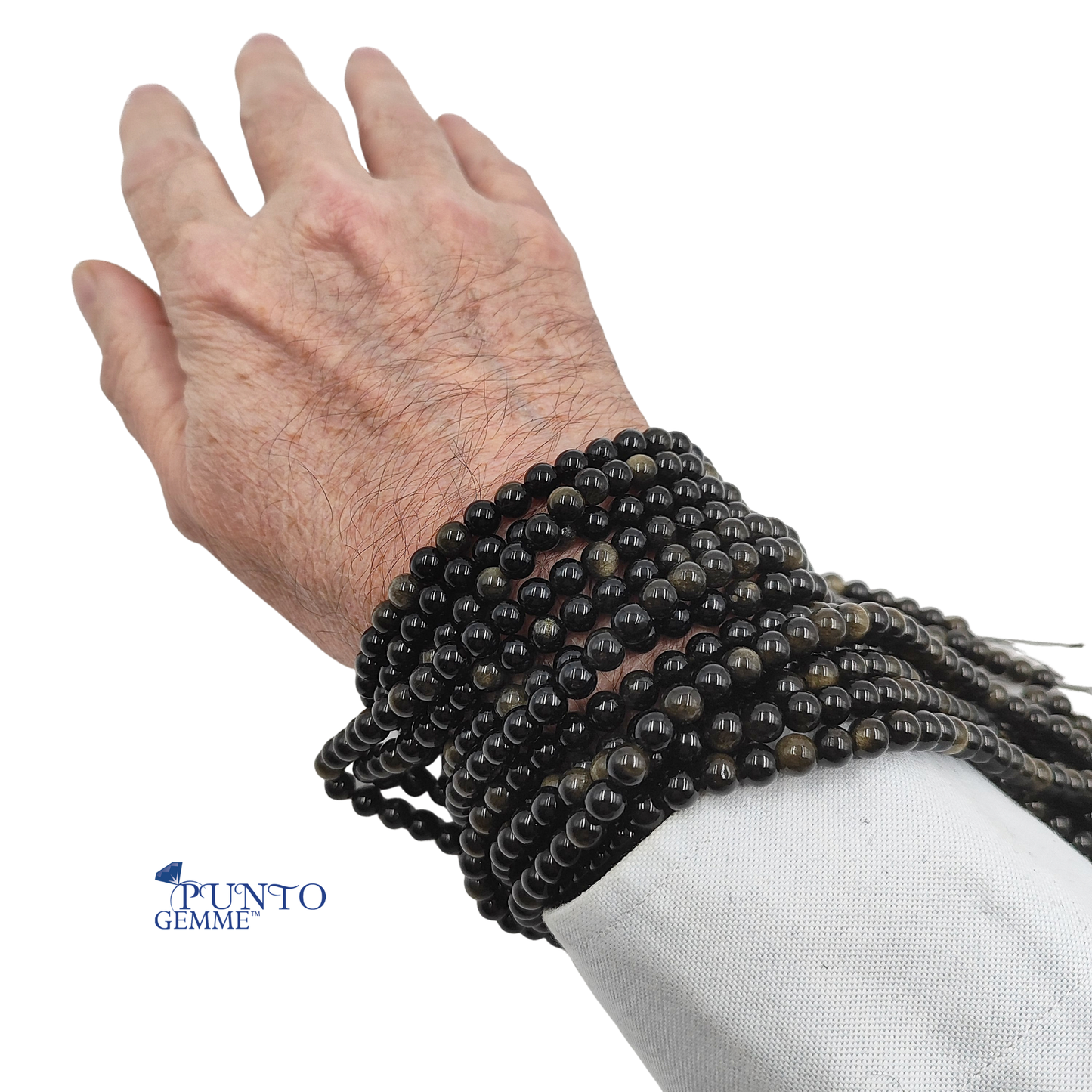 Ossidiana Gold certificata, la Pietra Aurea che unisce l'energia del Sole e della Terra. PE0440-06