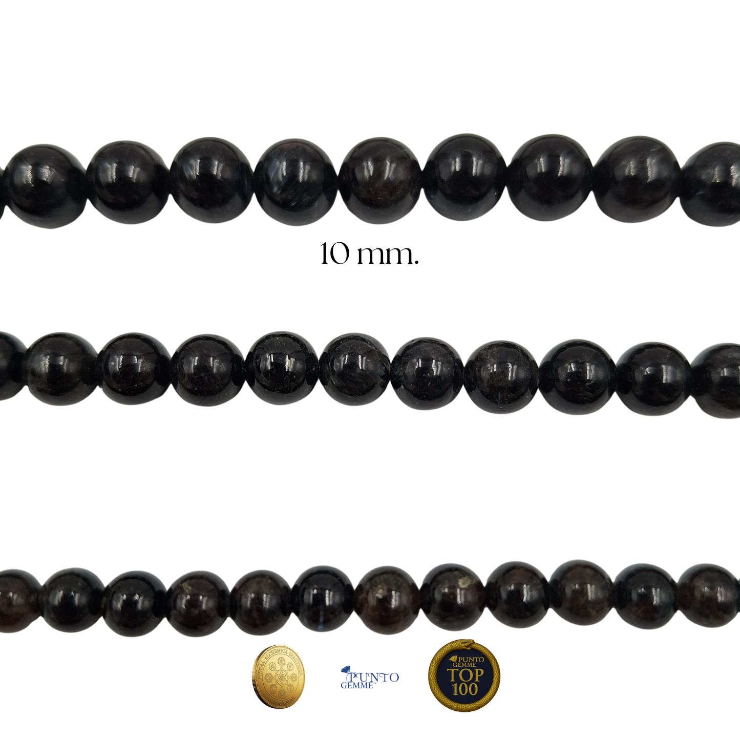 Filo di Pietre Naturali Astrofillite Tonda • Punto Gemme • TOP 100 • Pietra Aurea • PE0505