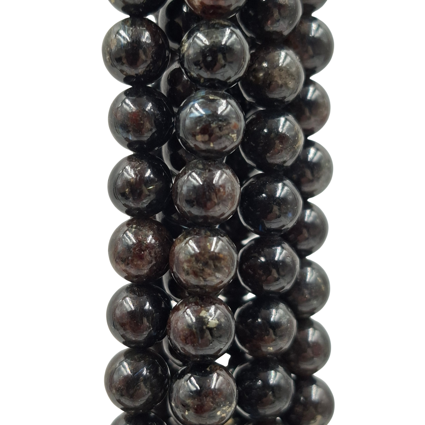 Filo di Pietre Naturali Astrofillite Tonda • Punto Gemme • TOP 100 • Pietra Aurea • PE0505