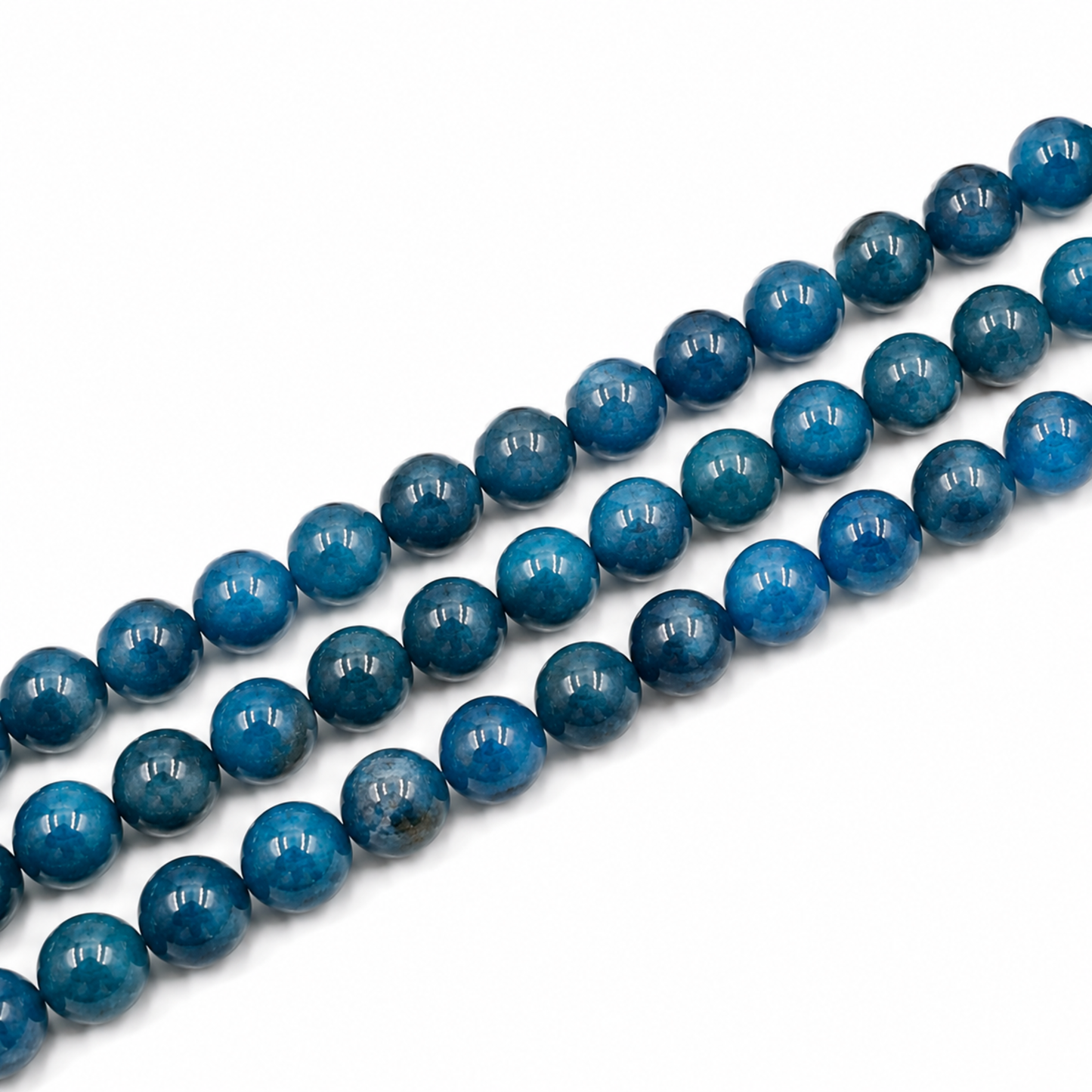 Filo Apatite Blu Naturale 8 mm PE0506 Punto Gemme 