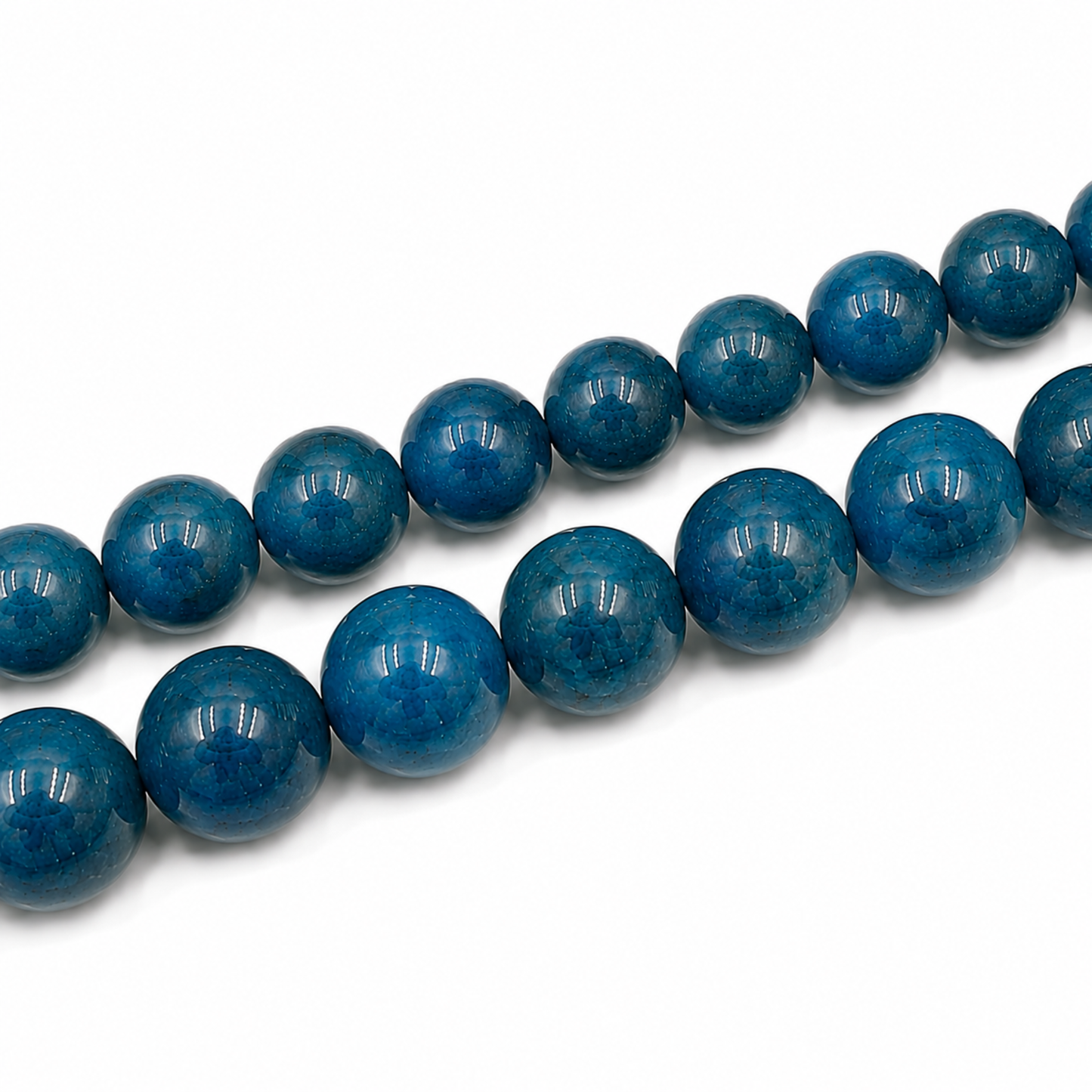 Filo Apatite Blu Naturale 8 e 10 mm PE0506 Punto Gemme 