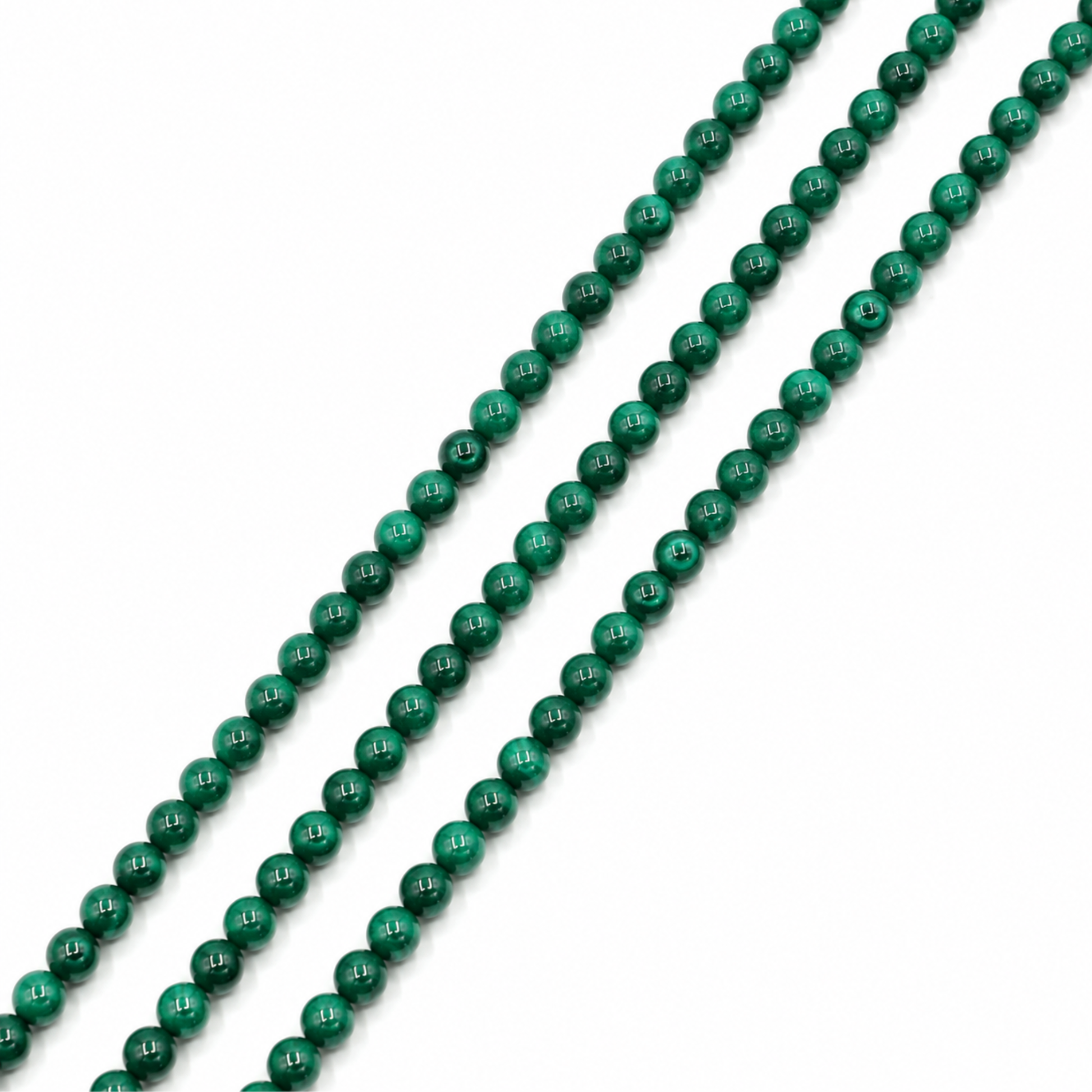 Perle Malachite naturale tonde lisce 5 mm 