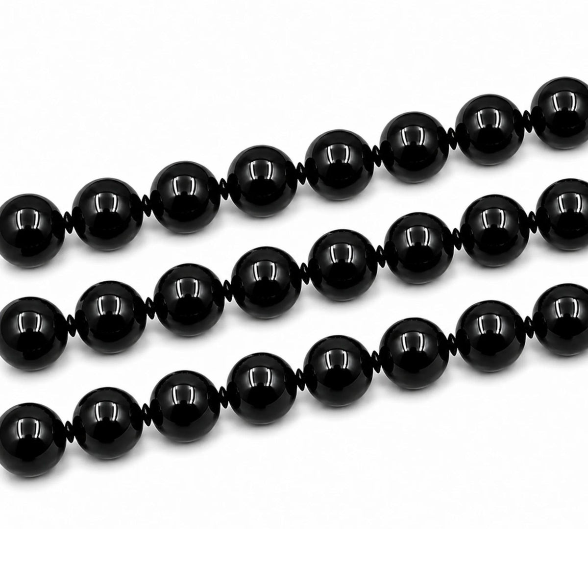 PE0600 Filo Agata Nera Lotto Certificato4 6 8 10 12 mm - PE0600 - foto 10
