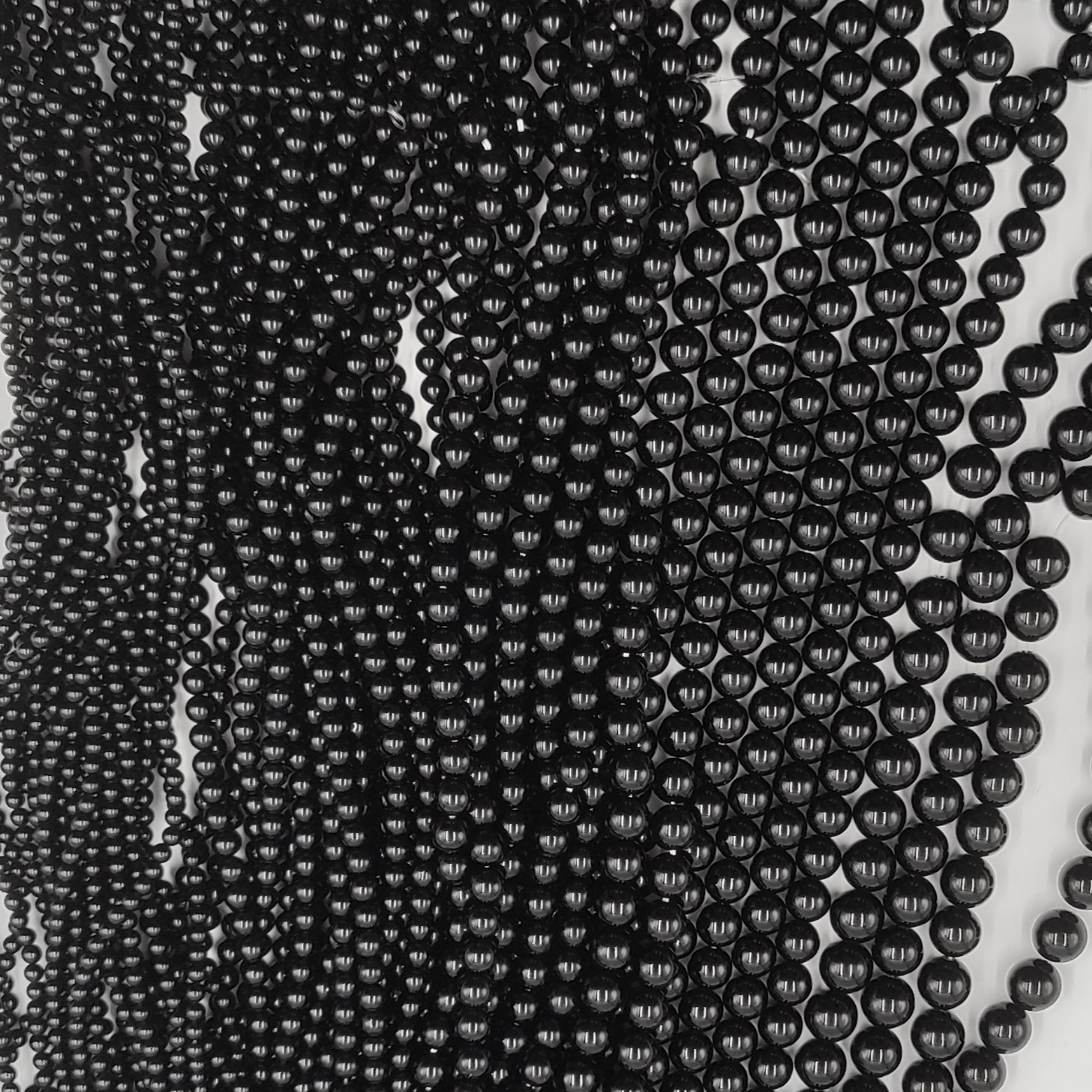 Fili PEo600 agata nera misure 4-6-8-10-12 mm.