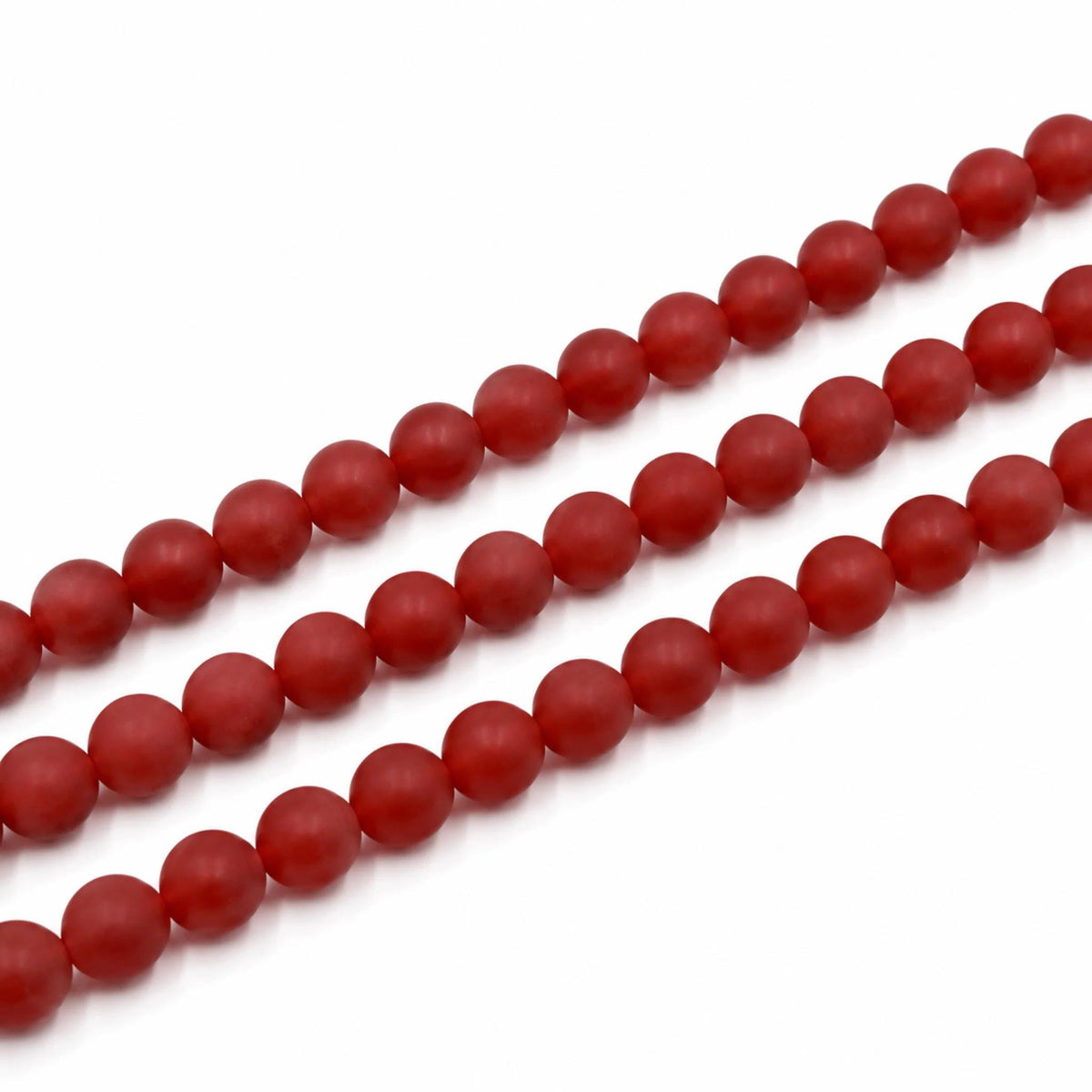 PE0603 Filo Agata Rossa Opaca Naturale Matte 4 6 8 10 12 mm - PE0603 - foto 4
