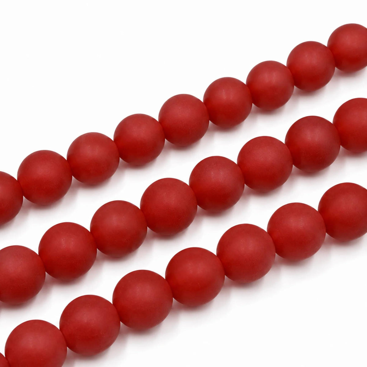 PE0603 Filo Agata Rossa Opaca Naturale Matte 4 6 8 10 12 mm - PE0603 - foto 5