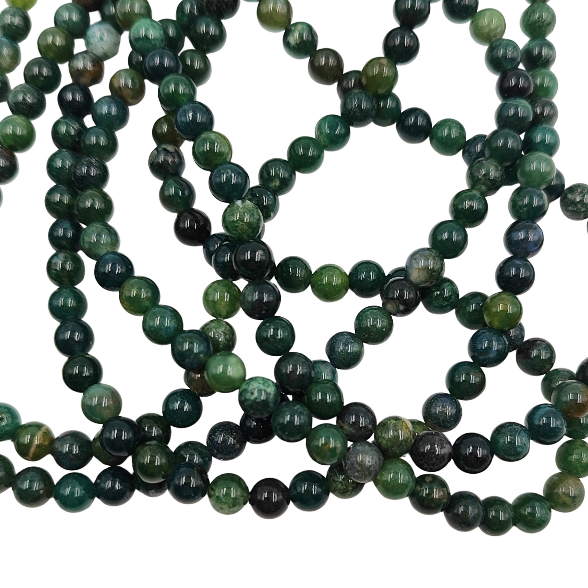 Pietra di Agata Muschiata che illustra le formazioni simili al muschio.