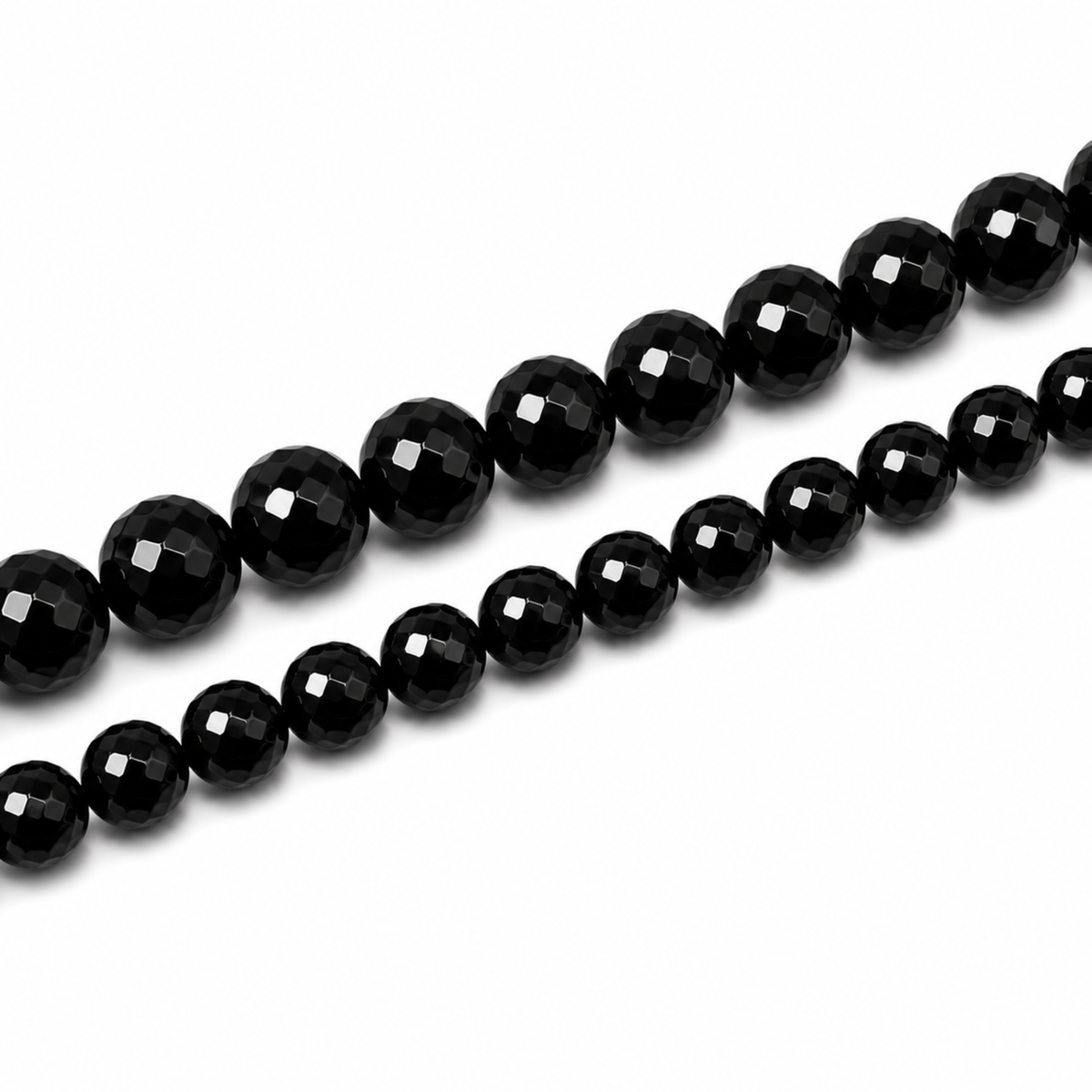 Filo Onice Nero naturale 8 e 10 mm per gioielleria artigianale