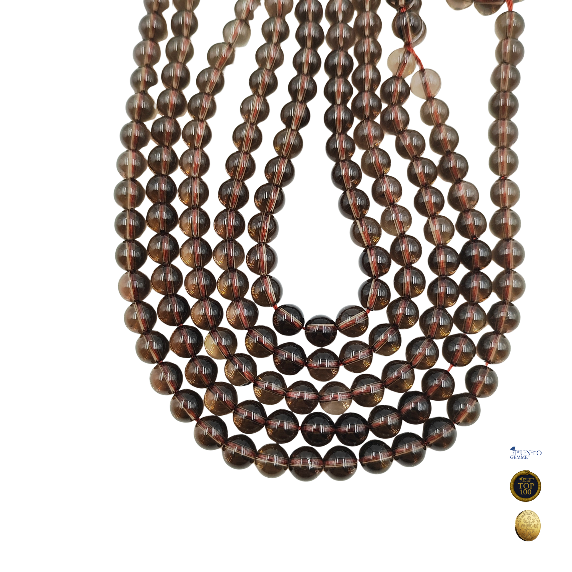 Dettaglio ravvicinato della trasparenza e della qualità della lucidatura (Pietra Aurea).