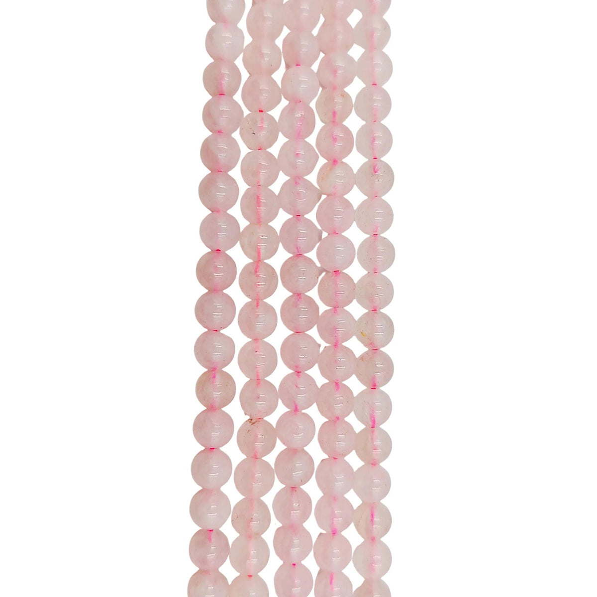 Filo Quarzo Rosa Pietra Naturale 6 mm Tondo Punto Gemme PE0790-06  - foto 5