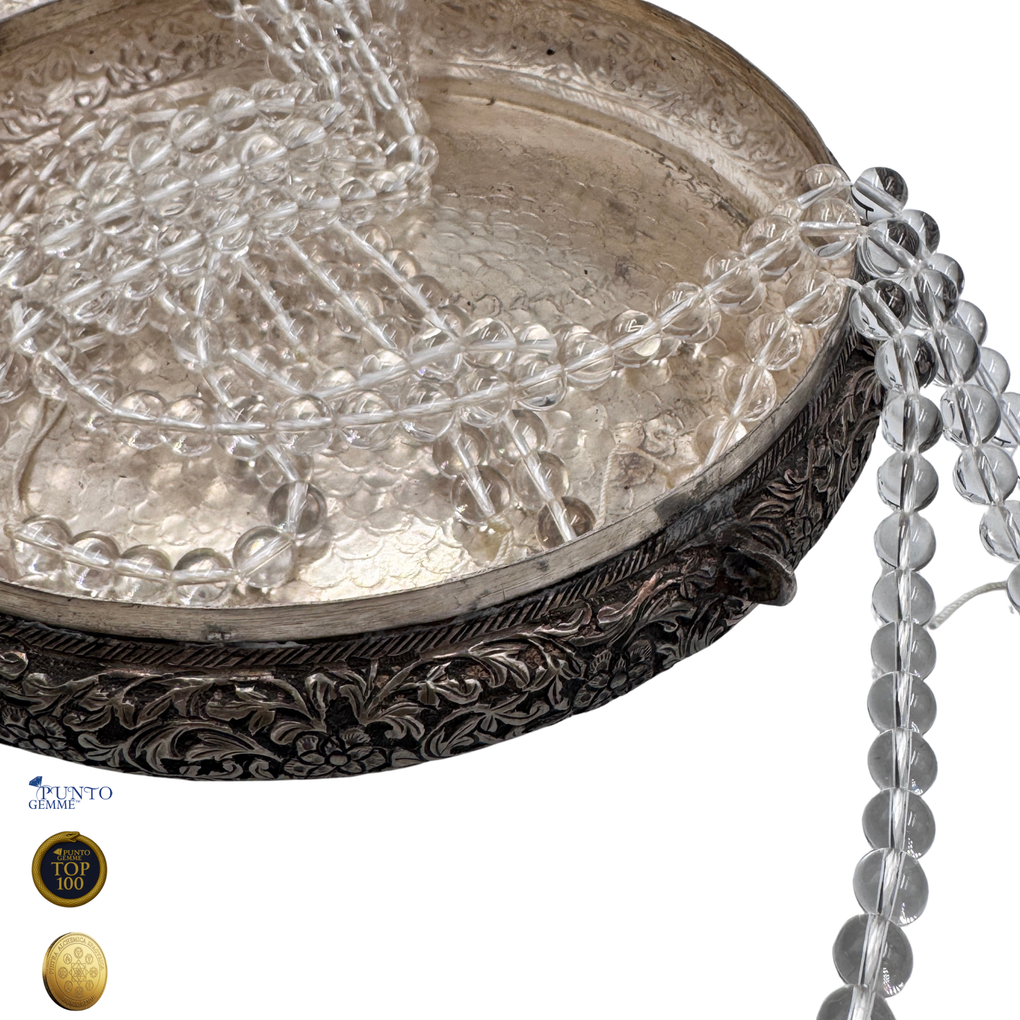 Cristallo di Rocca naturale da 4 mm, Pietra Aurea Top 100, la pietra magica per l'amplificazione energetica.