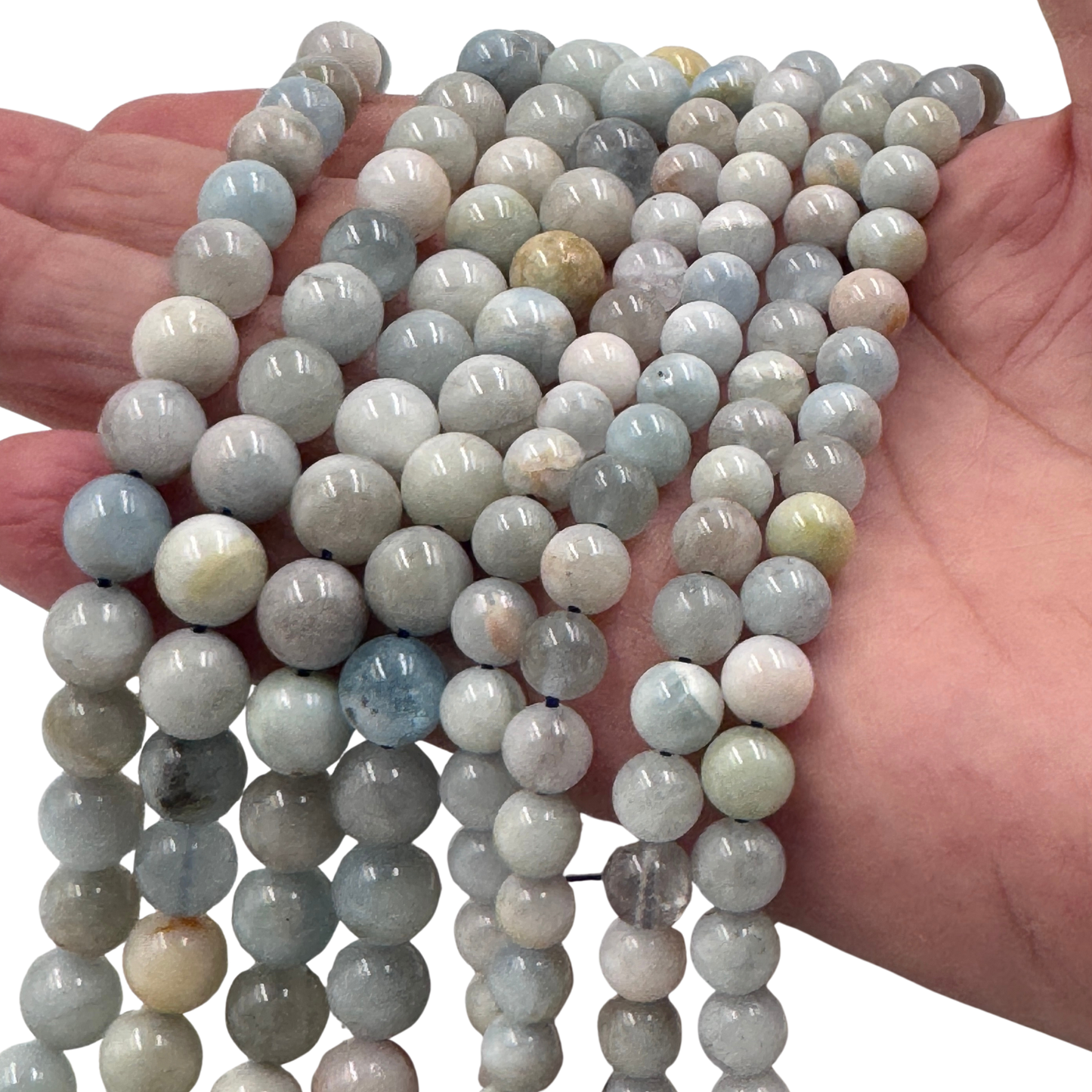 Confronto tra le dimensioni 6 mm e 8 mm della Davidsonite naturale (PE0852).