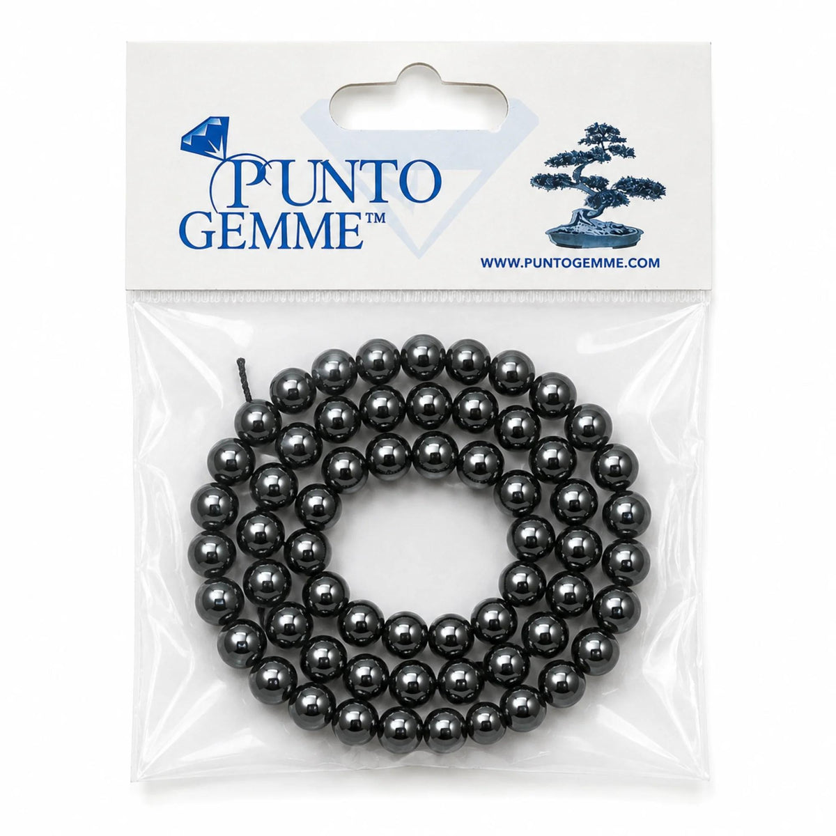 Filo Ematite pietra Naturale 8 12 mm PE0604 Gemmopoli - PE1000 - foto 6