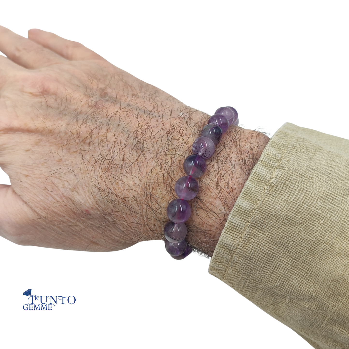 Bracciale di lusso Super Seven PE6014, selezione Top 100 per collezionisti e operatori energetici.