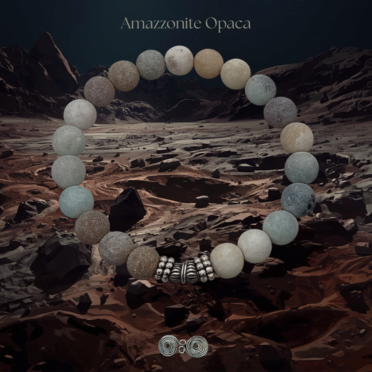 Bracciale Elastico in Amazzonite Opaca Naturale 8 mm – PE8005