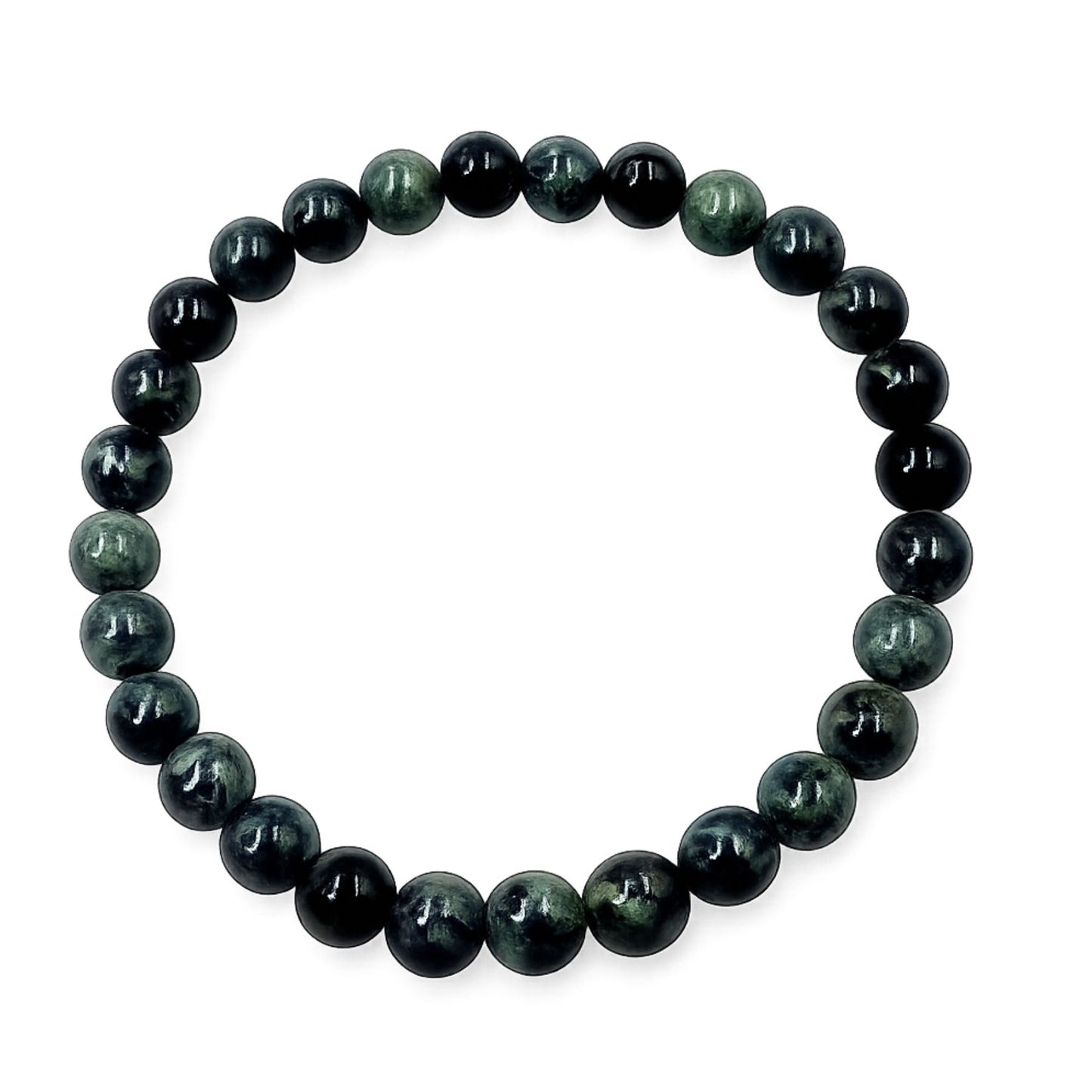 Bracciale Gemmopoli in Diaspro Kambaba 6 mm PE8007 su sfondo bianco per i social