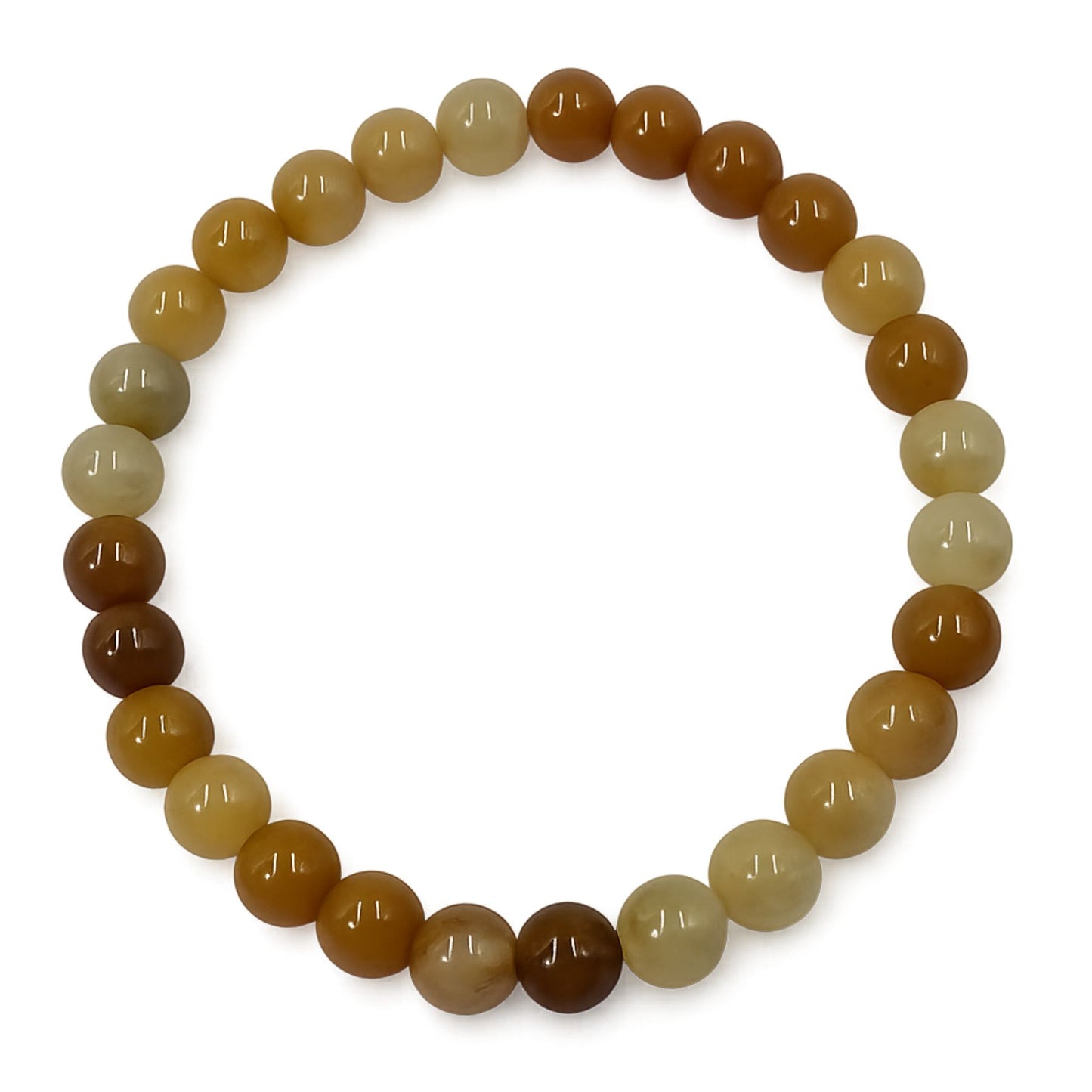 Bracciale Elastico in Avventurina Gialla Naturale 6 mm – PE8009