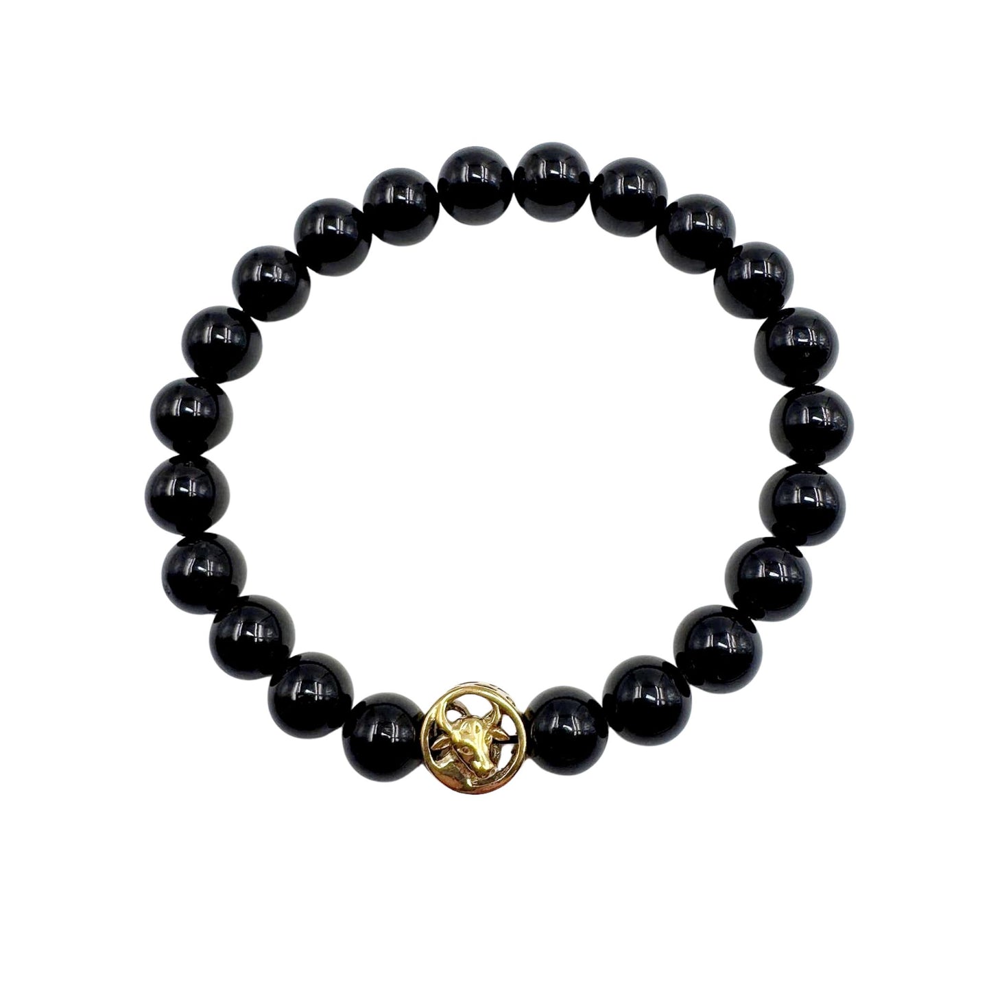 Bracciale Zodiaco Toro in Tormalina Nera Certificata (PE8030)