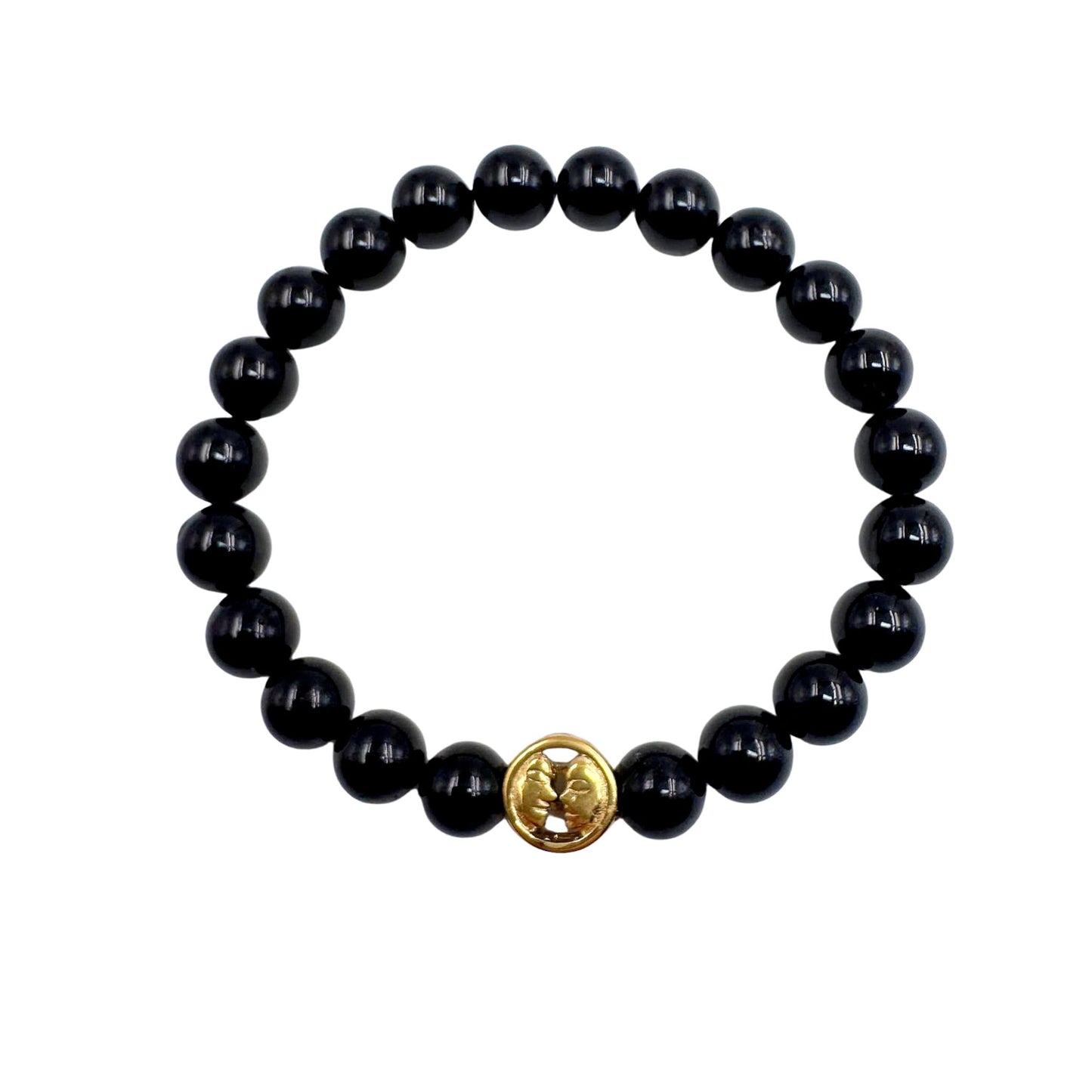Bracciale Zodiaco Gemelli in Tormalina Nera Certificata (PE8031)