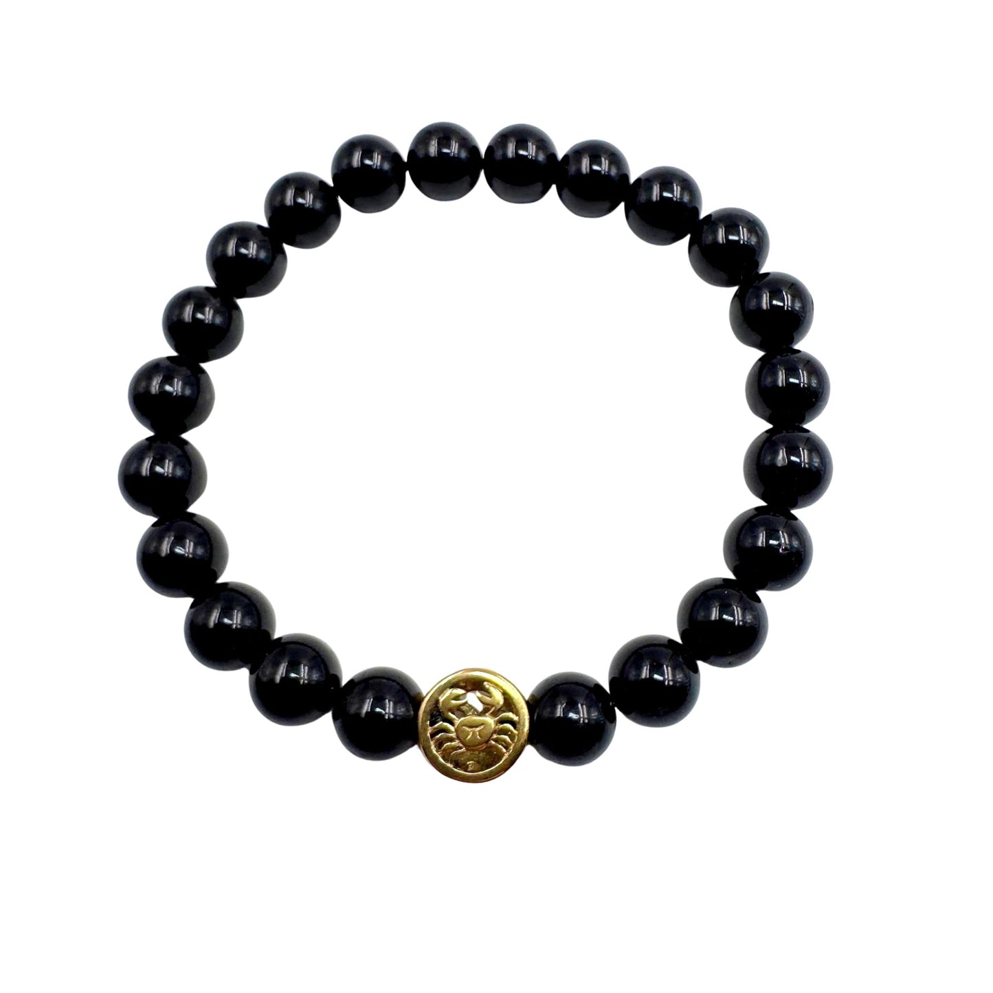Bracciale Zodiaco Cancro in Tormalina Nera Certificata (PE8032)