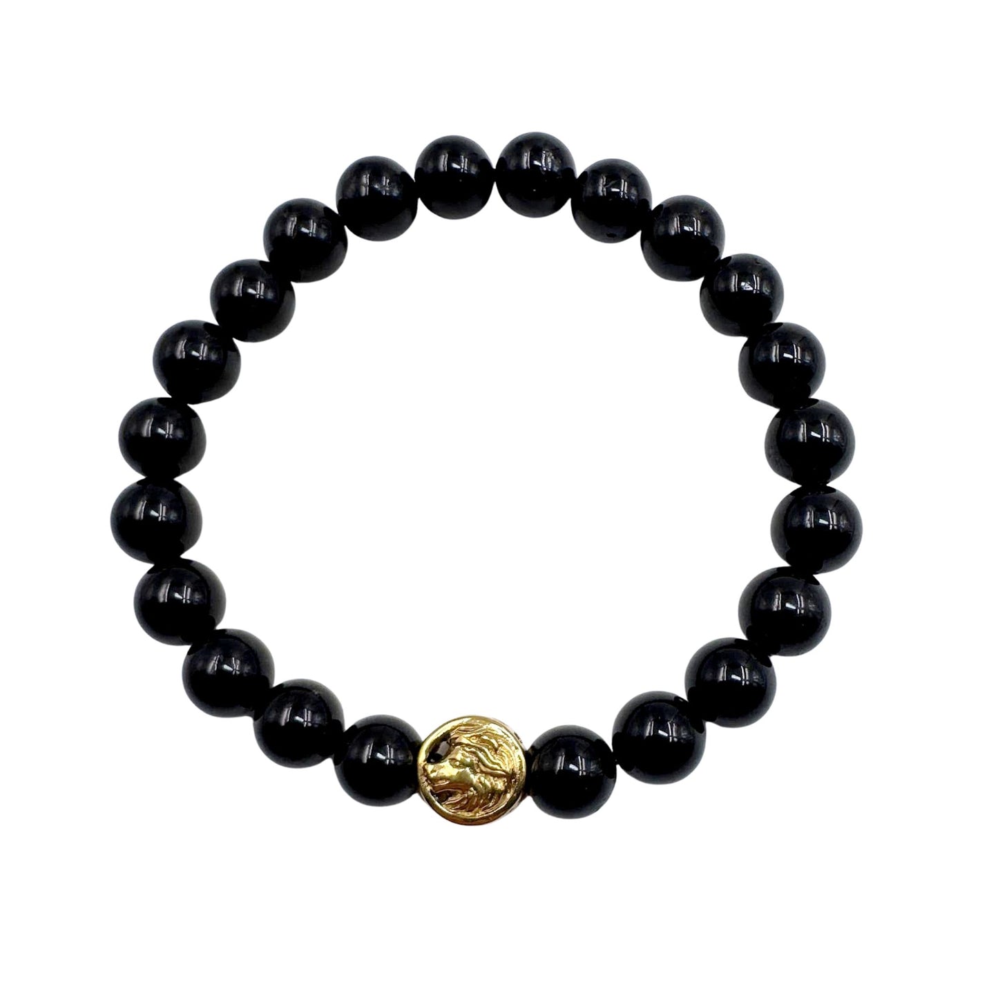 Bracciale Zodiaco Leone in Tormalina Nera Certificata (PE8033)