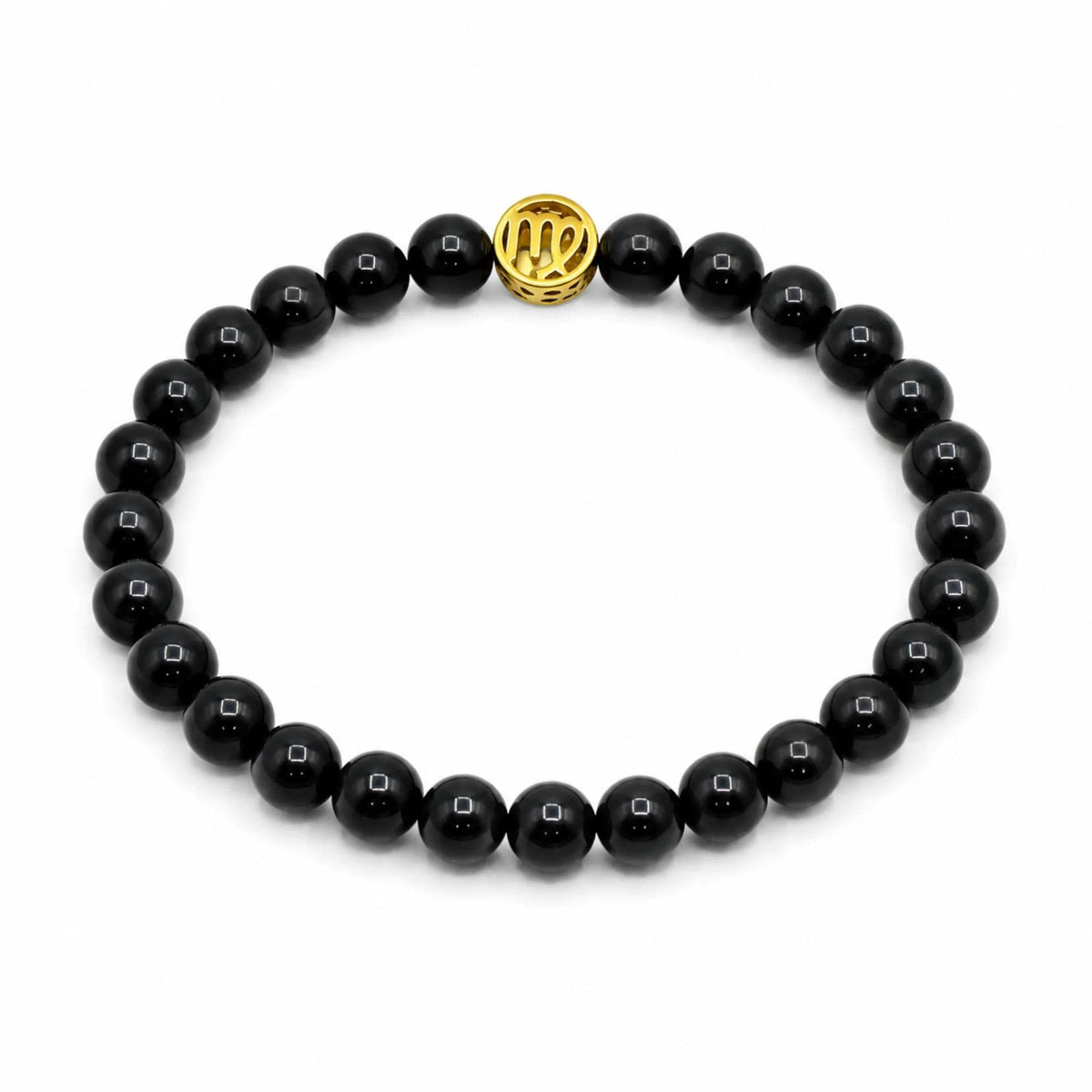 Bracciale Tormalina Nera Certificata 10 mm Oro Zodiaco Vergine PE8034 - PE8034 - foto 2