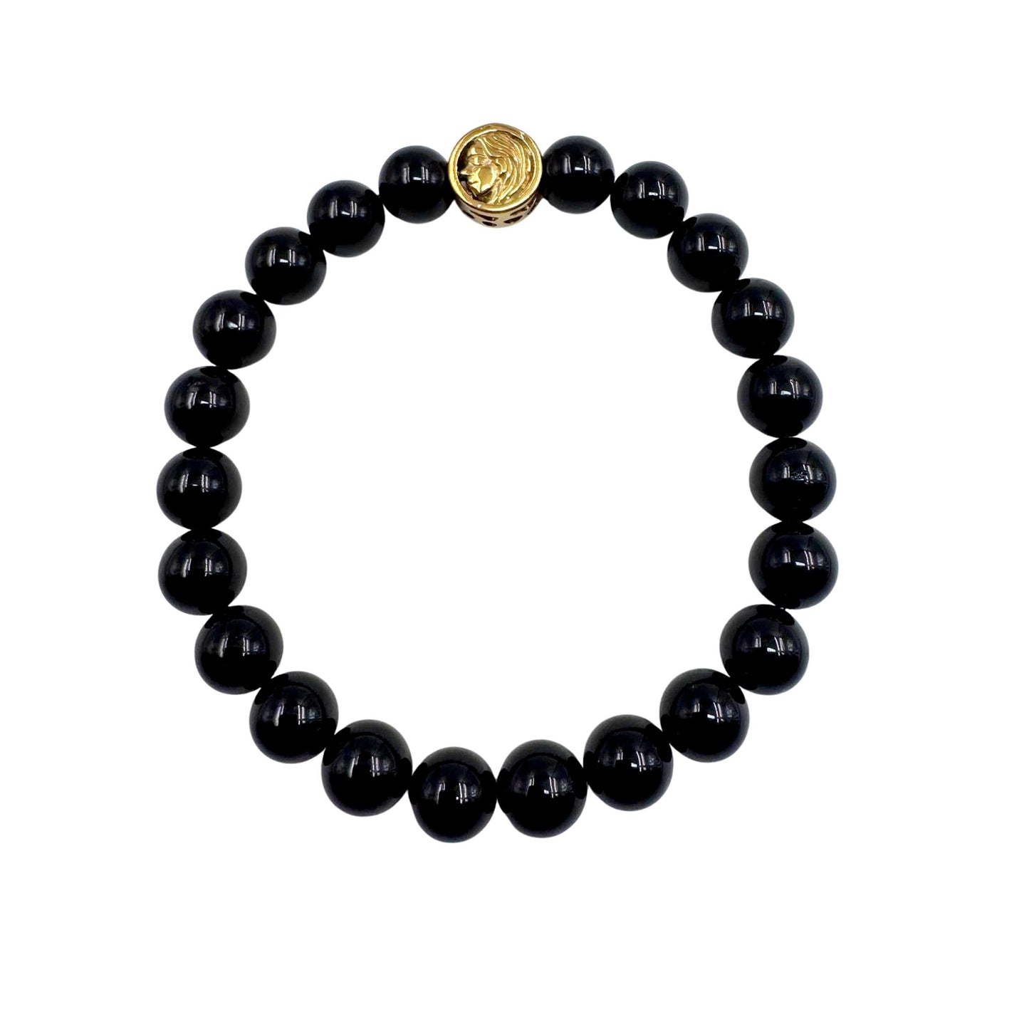 Bracciale Zodiaco Vergine in Tormalina Nera Certificata (PE8034)