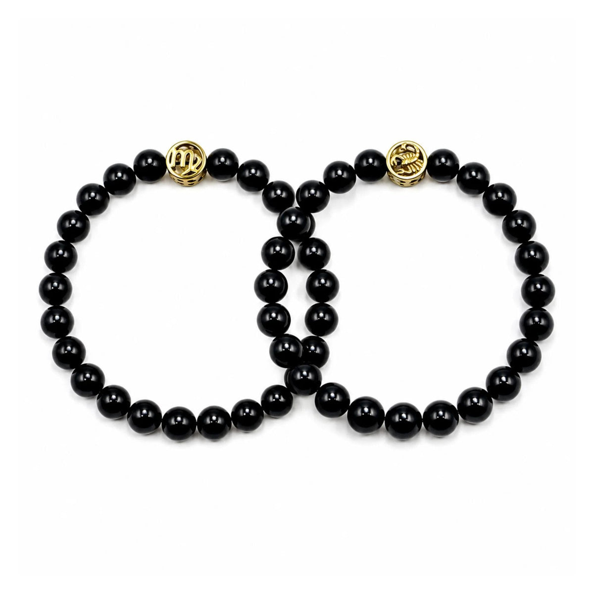 Bracciale Tormalina Nera Certificata 10 mm Oro Zodiaco Scorpione PE8036 - PE8036 - foto 3