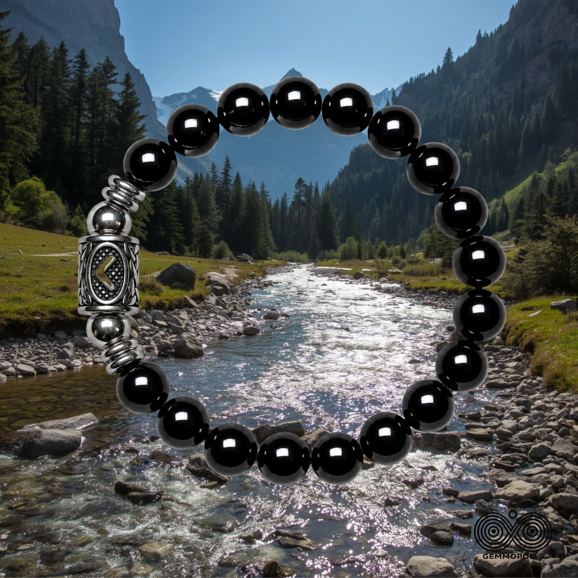 Bracciale elastico Gemmopoli PE8046 Collezione Rune