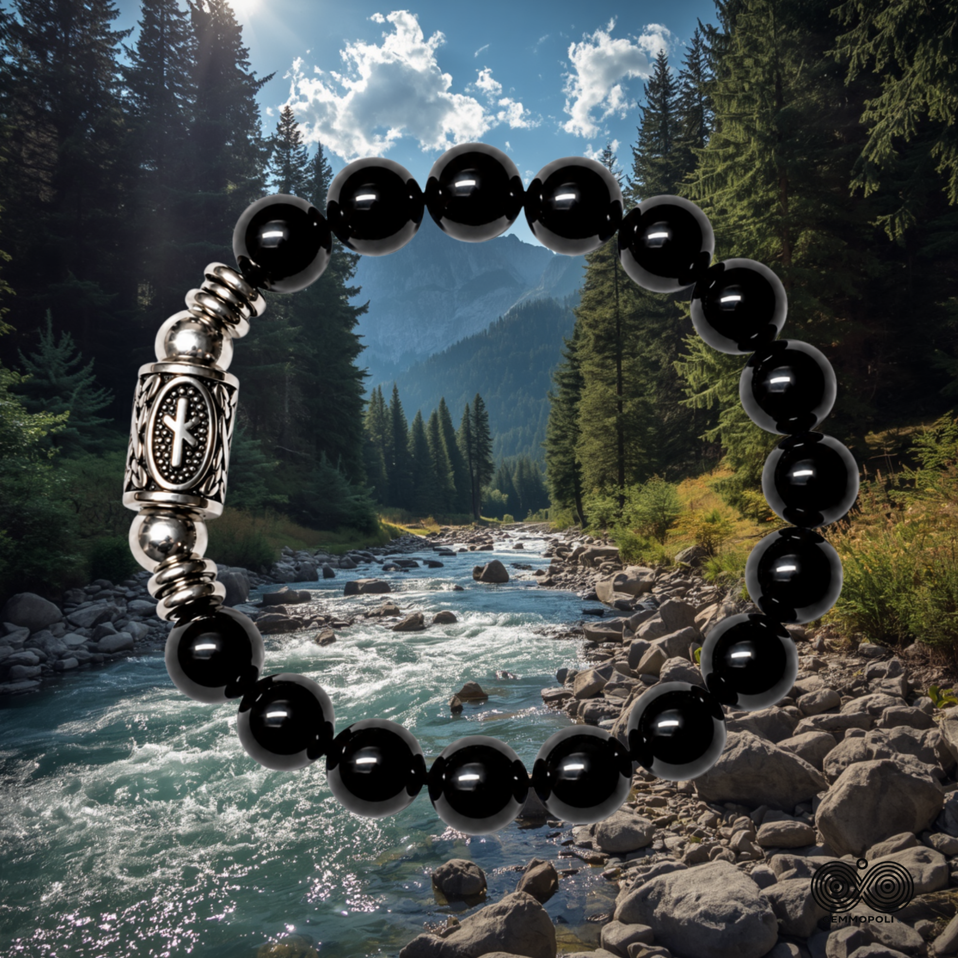 Bracciale elastico Gemmopoli PE8050 Collezione Rune