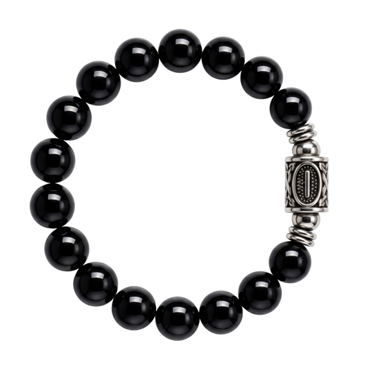 Bracciale Gemmopoli PE8051 Tormalina Nera Naturale Grado A Runa Isa