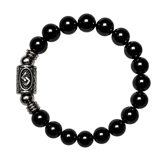 Bracciale Tormalina Nera Grado A Runa Jera Gemmopoli PE8052