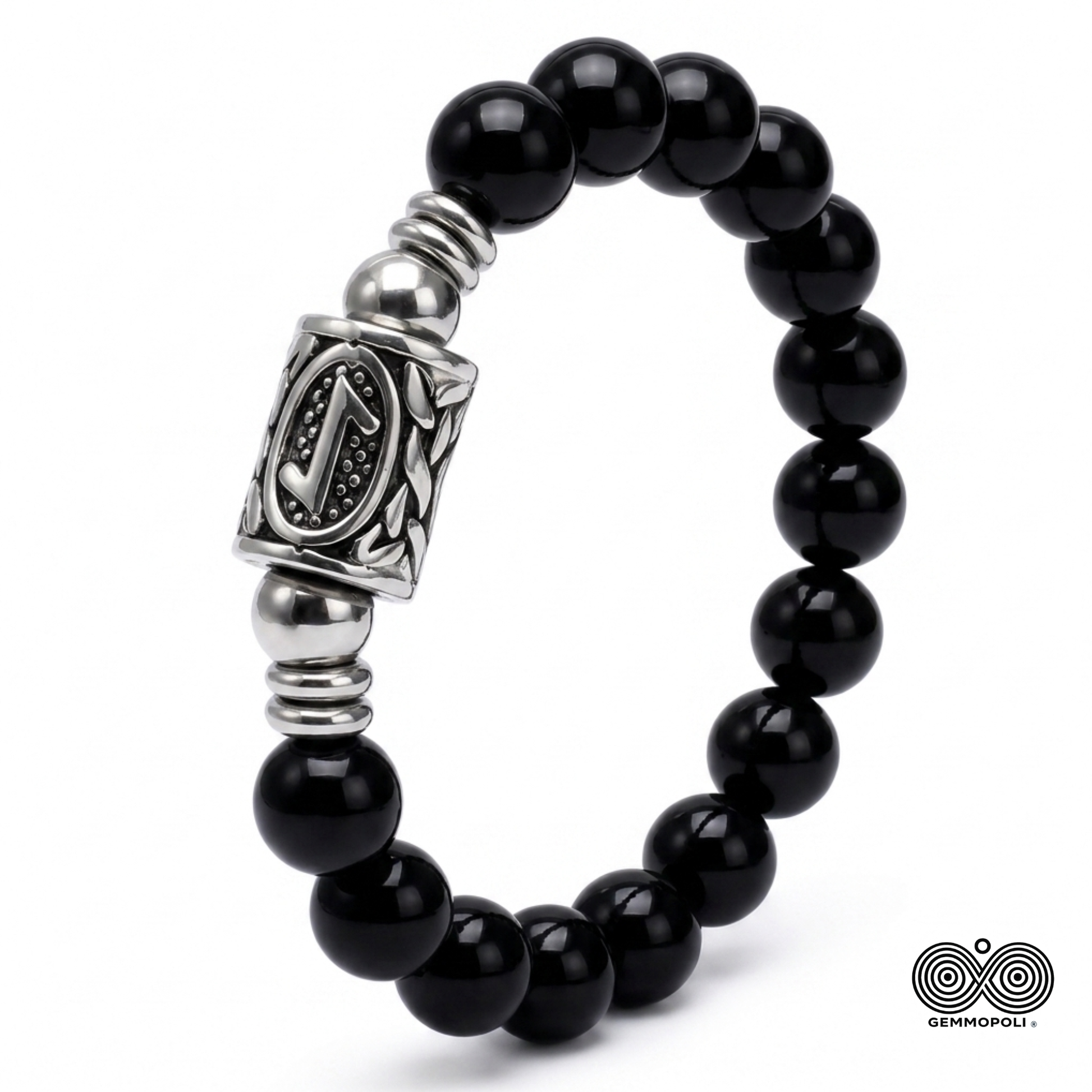 Bracciale Tormalina Nera 10 mm