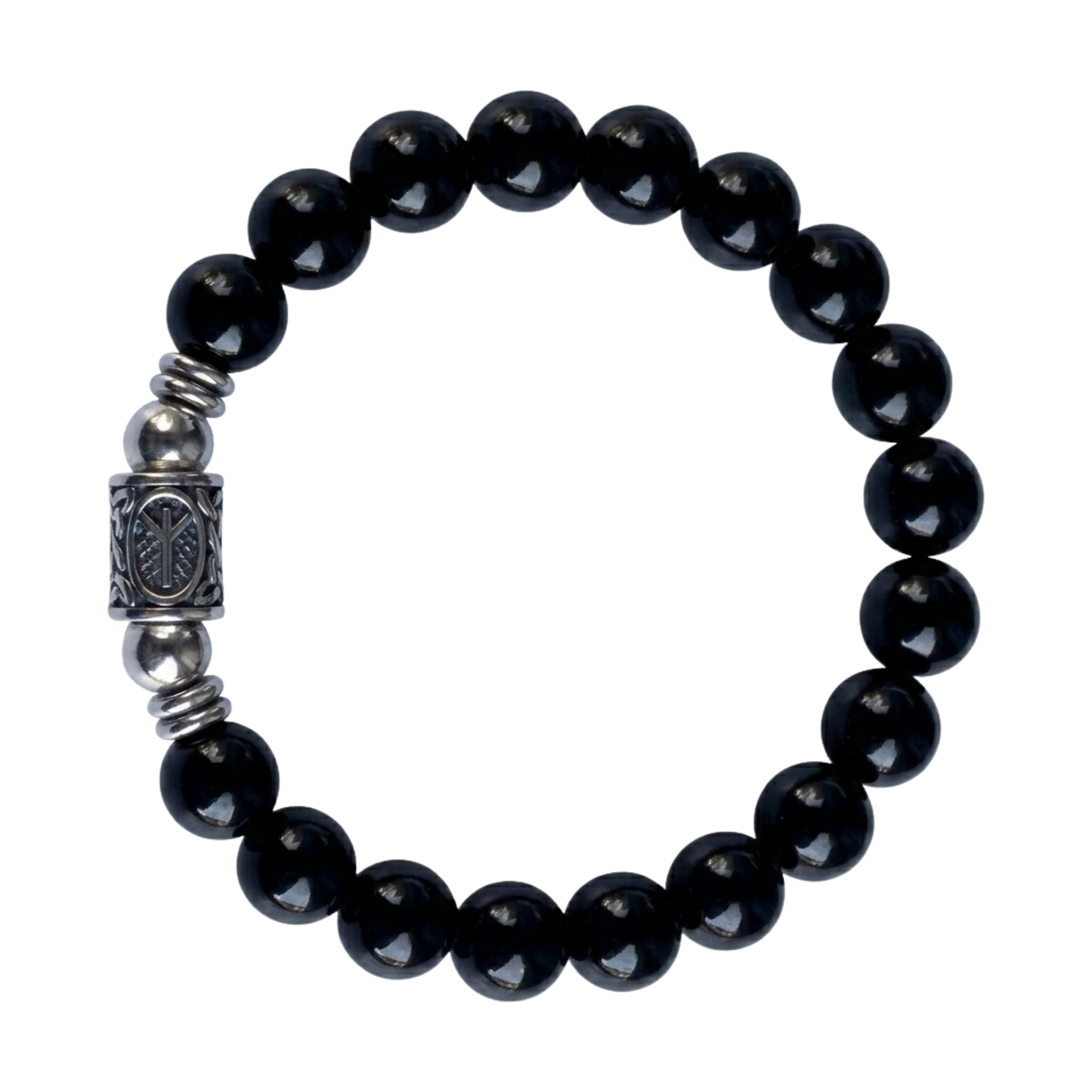 Bracciale Tormalina Nera 10 mm Lotto Certificato su sfondo bianco google