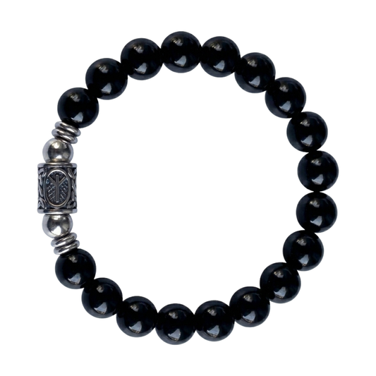 Bracciale Tormalina Nera 10 mm Lotto Certificato su sfondo bianco google