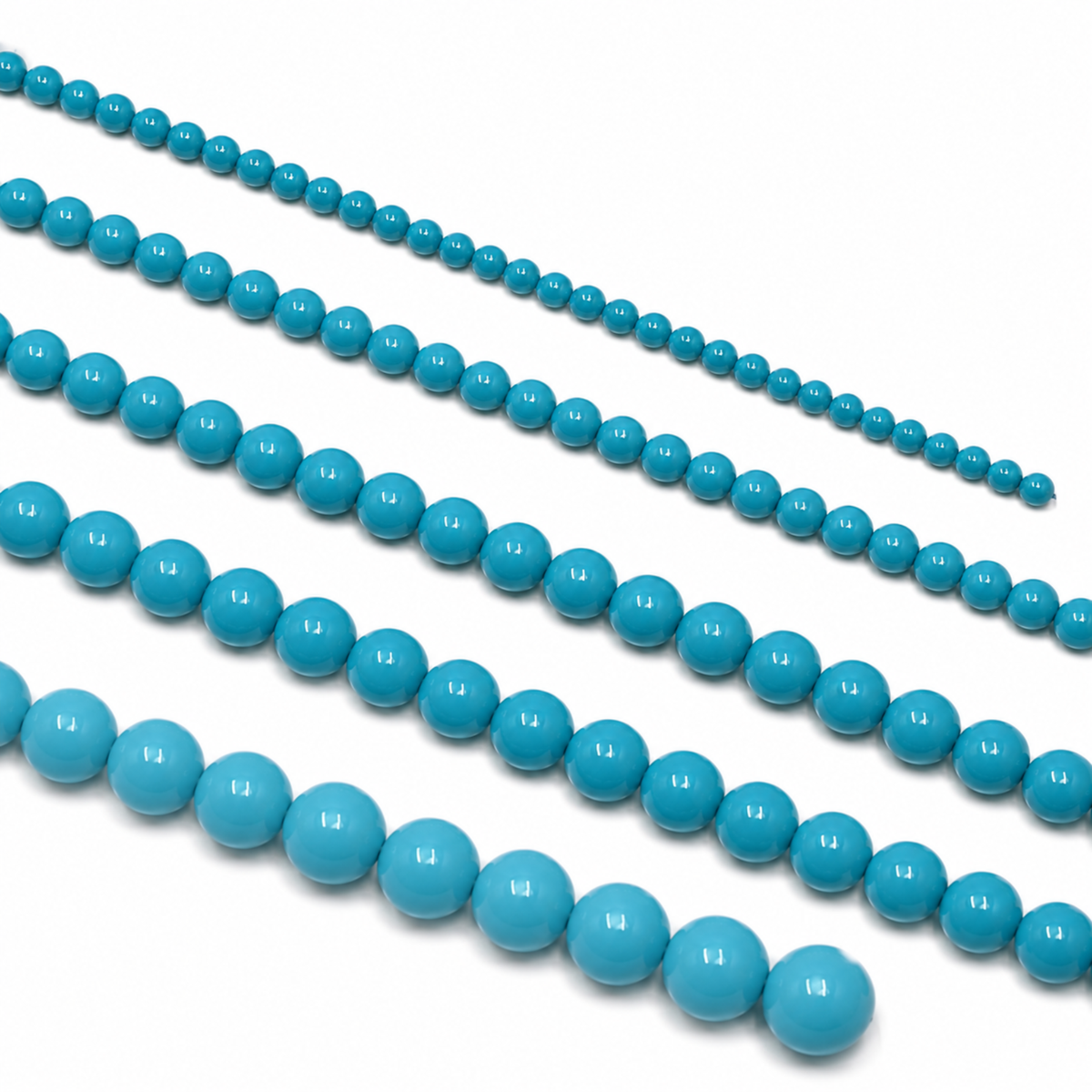 Filo Perle Madreperla Azzurro Turchese Tonde 4 6 8 10 12 mm SP0001