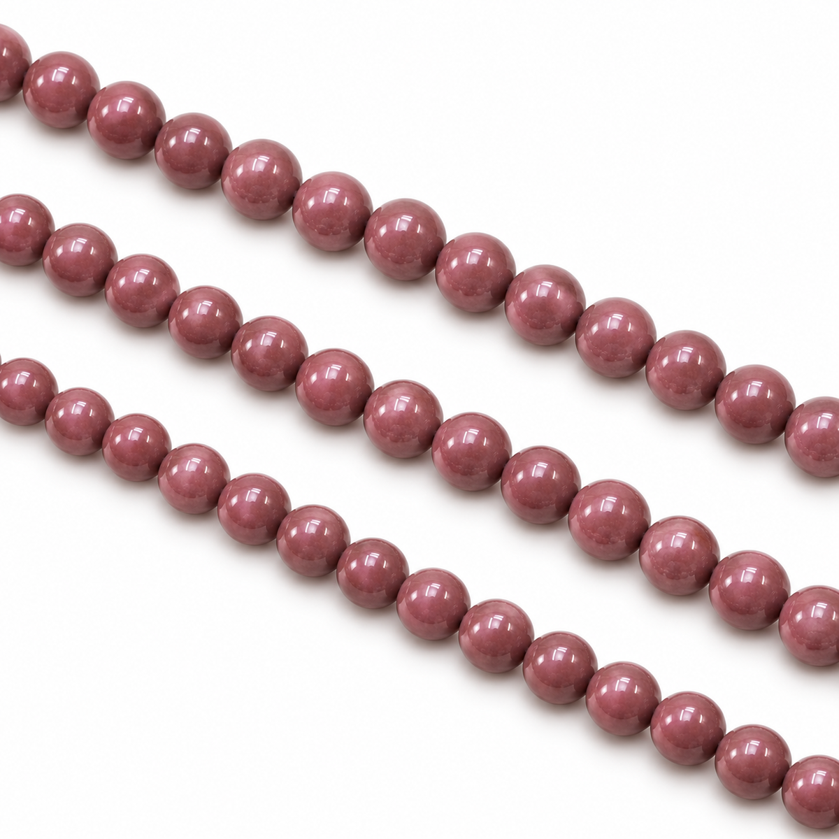 Filo Madreperla Naturale Ricostruita Rosa Rodonite 6 mm Gemmopoli SP0004-06