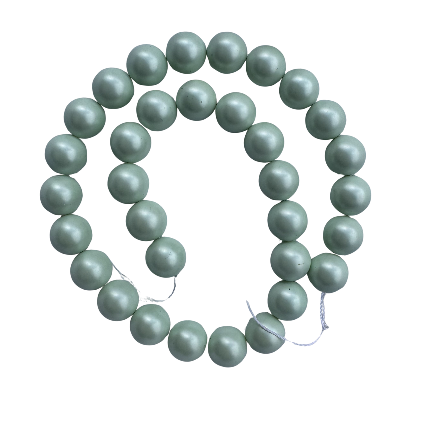 filo singolo perle elegance verde metallizzato 12 mm 