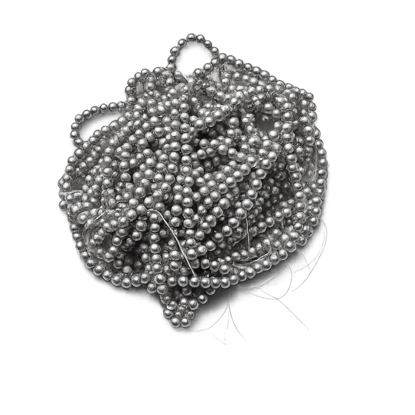 insieme di perle elegance grigie per bracciali fai da te 4 mm.
