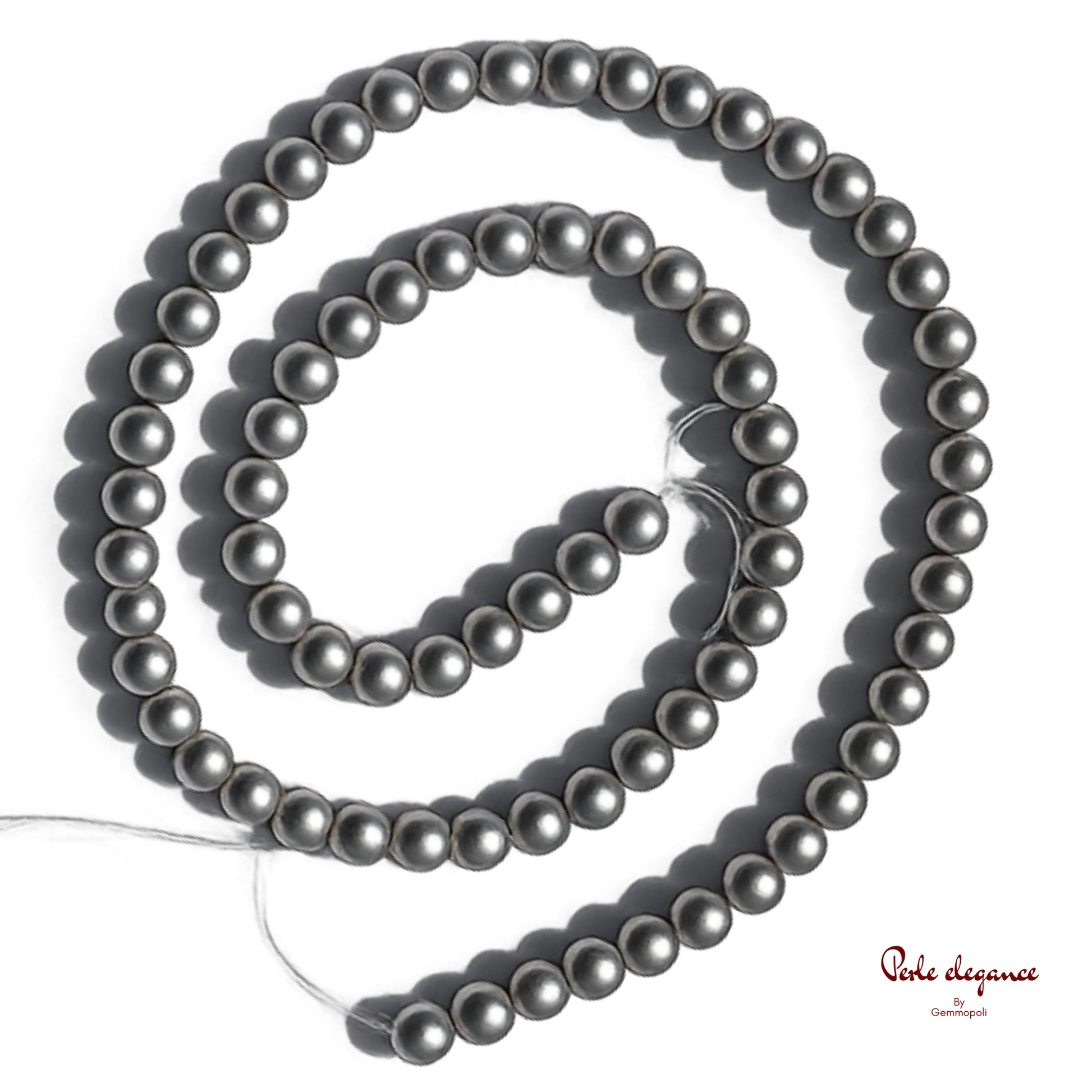 perle grigie perlato per bijoux 10 mm.