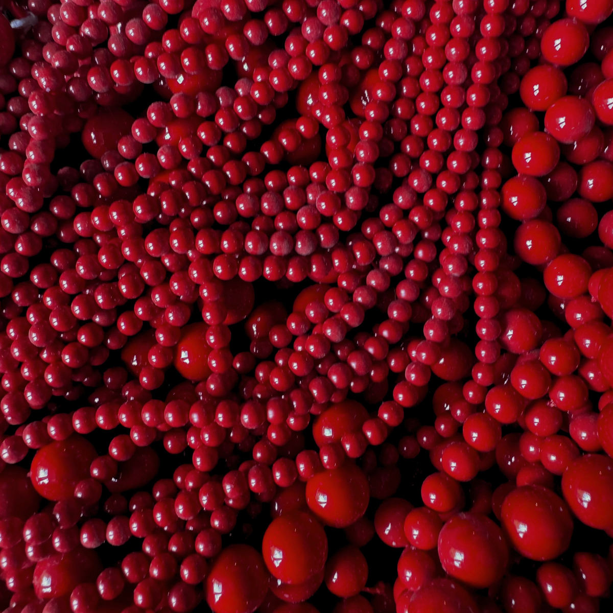 Gamma completa perle tonde lisce Madreperla Rosso Corallo Gemmopoli SP0007