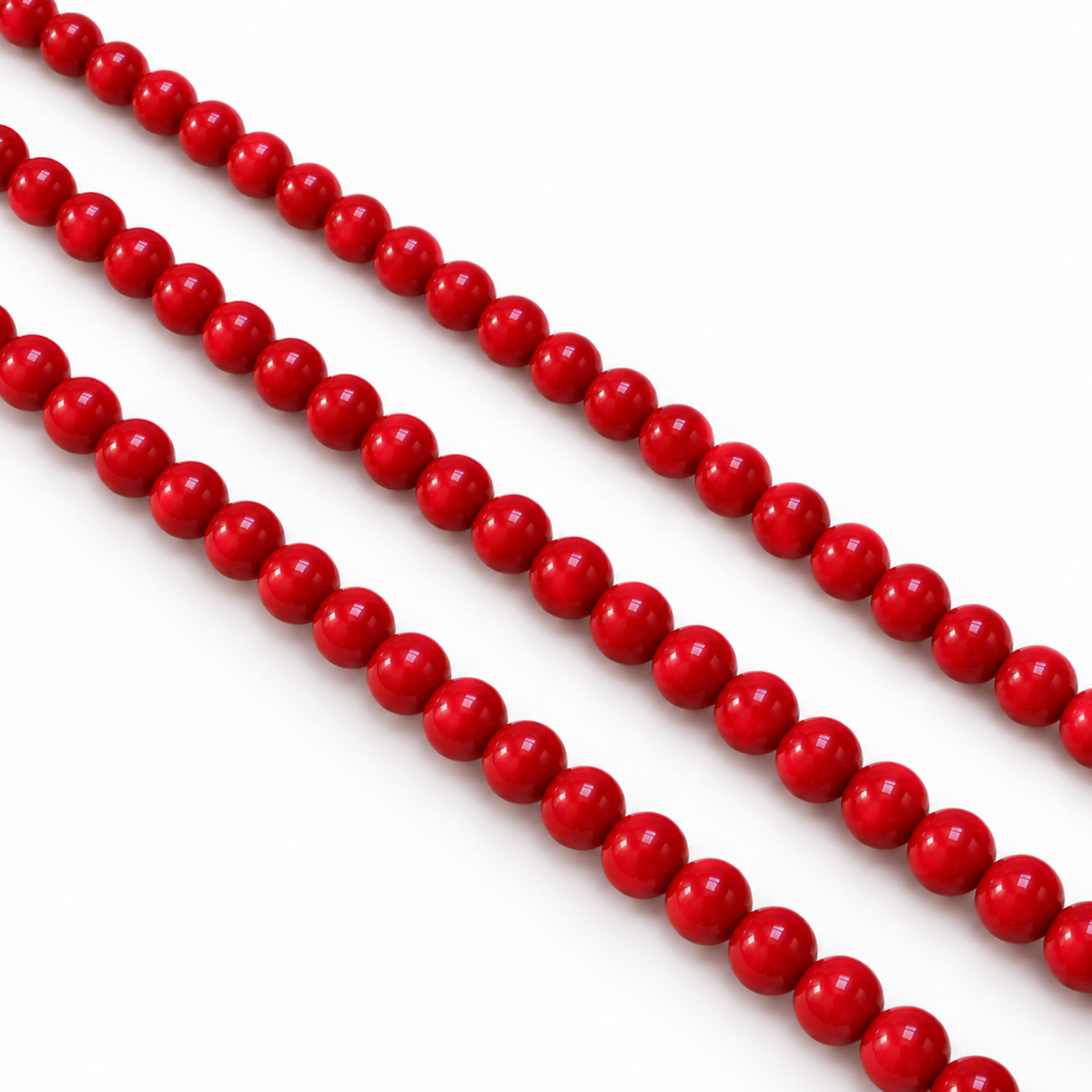 Filo Madreperla Naturale Ricostruita Rosso Corallo 4 mm Gemmopoli SP0007-04