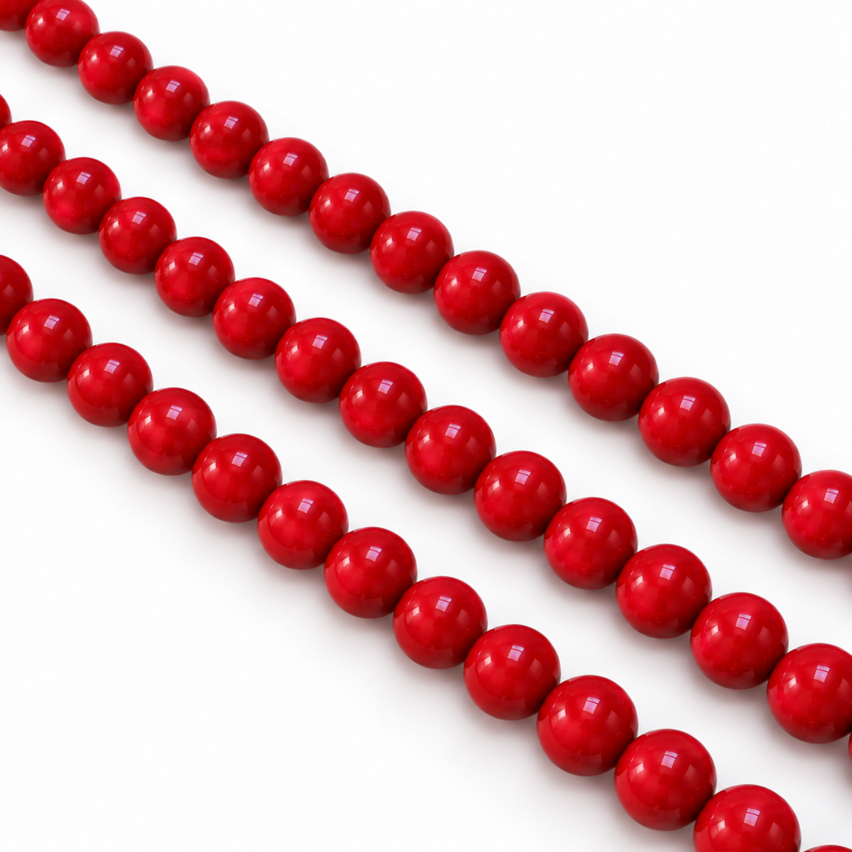 Filo Madreperla Naturale Ricostruita Rosso Corallo 6 mm Gemmopoli SP0007-06