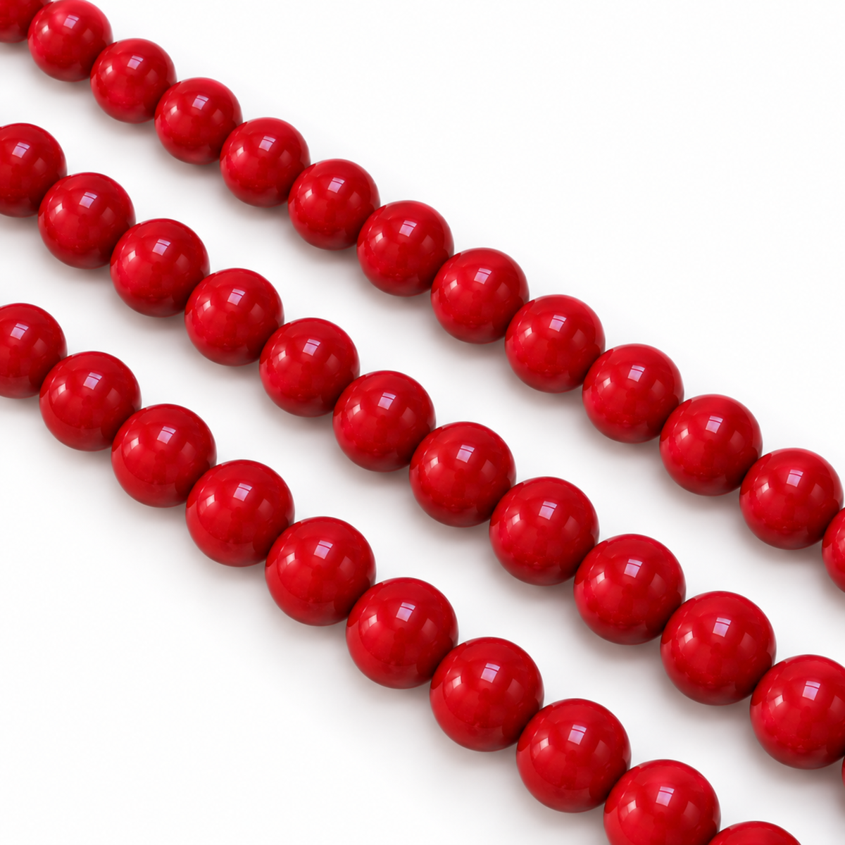 Filo Madreperla Naturale Ricostruita Rosso Corallo 8 mm Gemmopoli SP0007-08