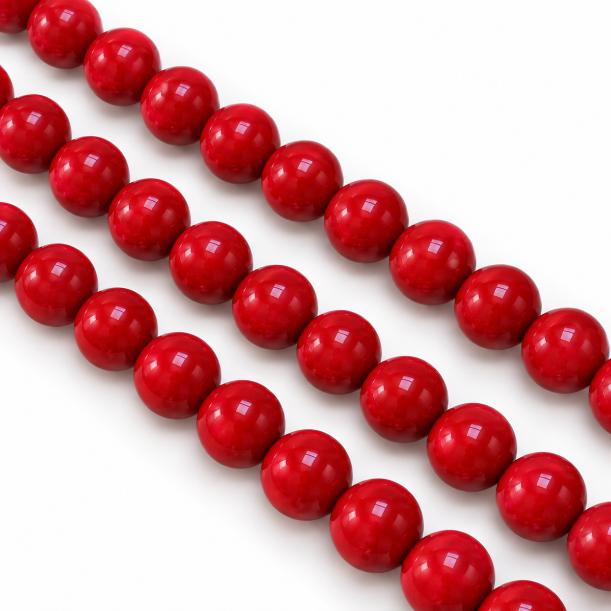 Filo Madreperla Naturale Ricostruita Rosso Corallo 10 mm Gemmopoli SP0007-10
