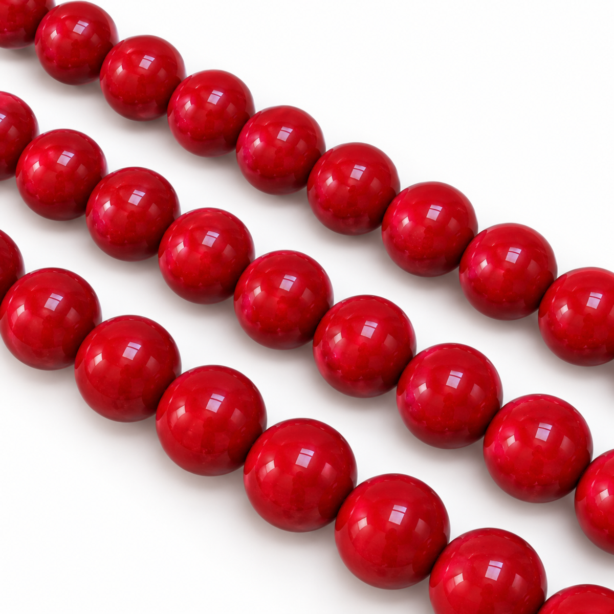 Filo Madreperla Naturale Ricostruita Rosso Corallo 12 mm Gemmopoli SP0007-12