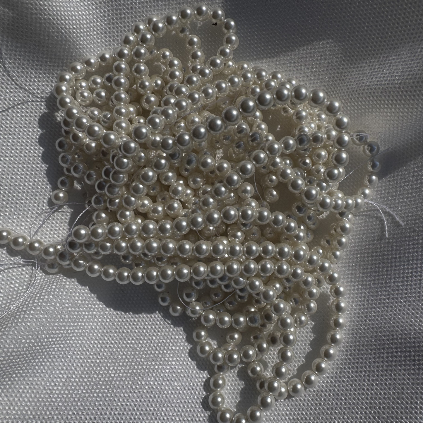 fili perle elegance bianche tonde 