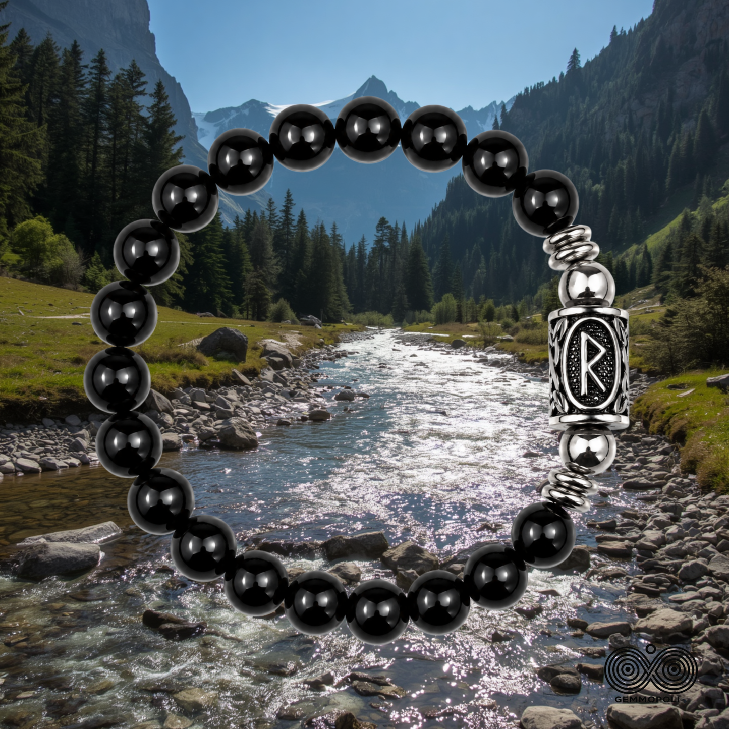 Bracciale elastico Gemmopoli PE8045 Collezione Rune